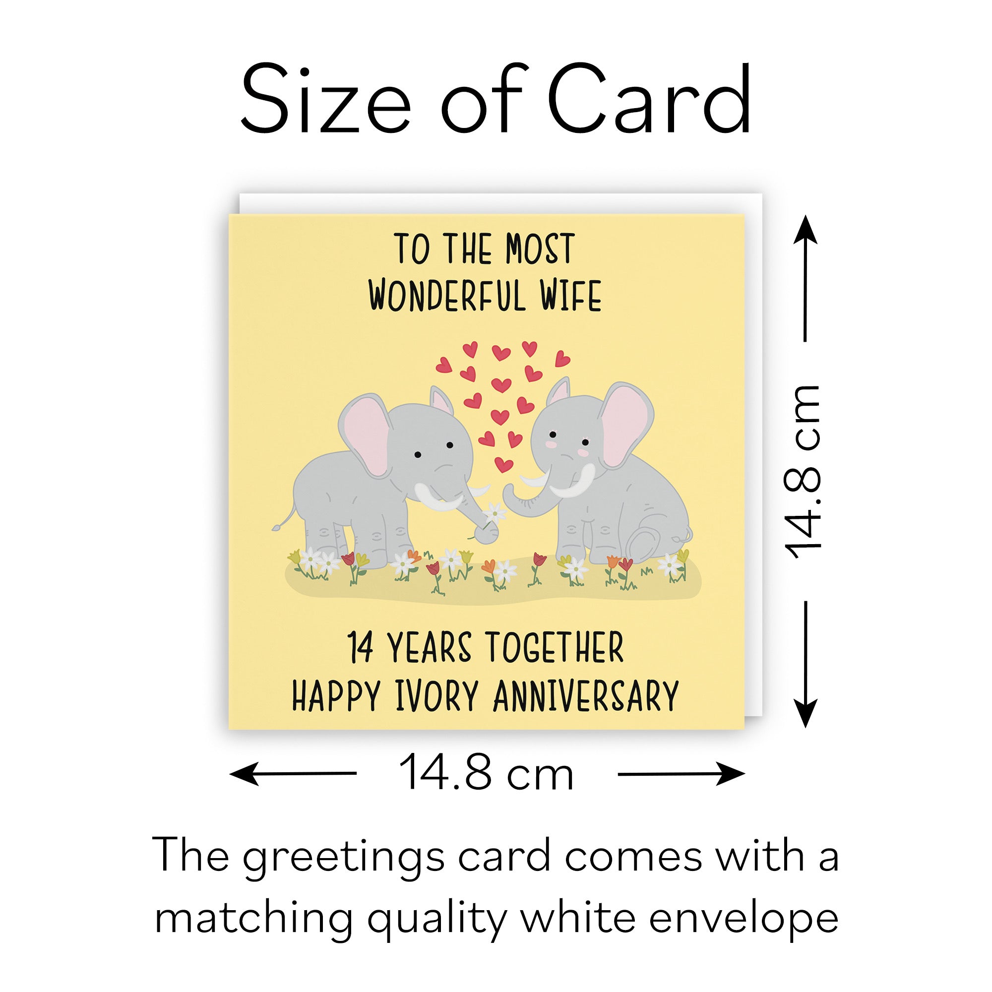 14th Wife Anniversary Card Iconic - Default Title (B098FFGMCP)