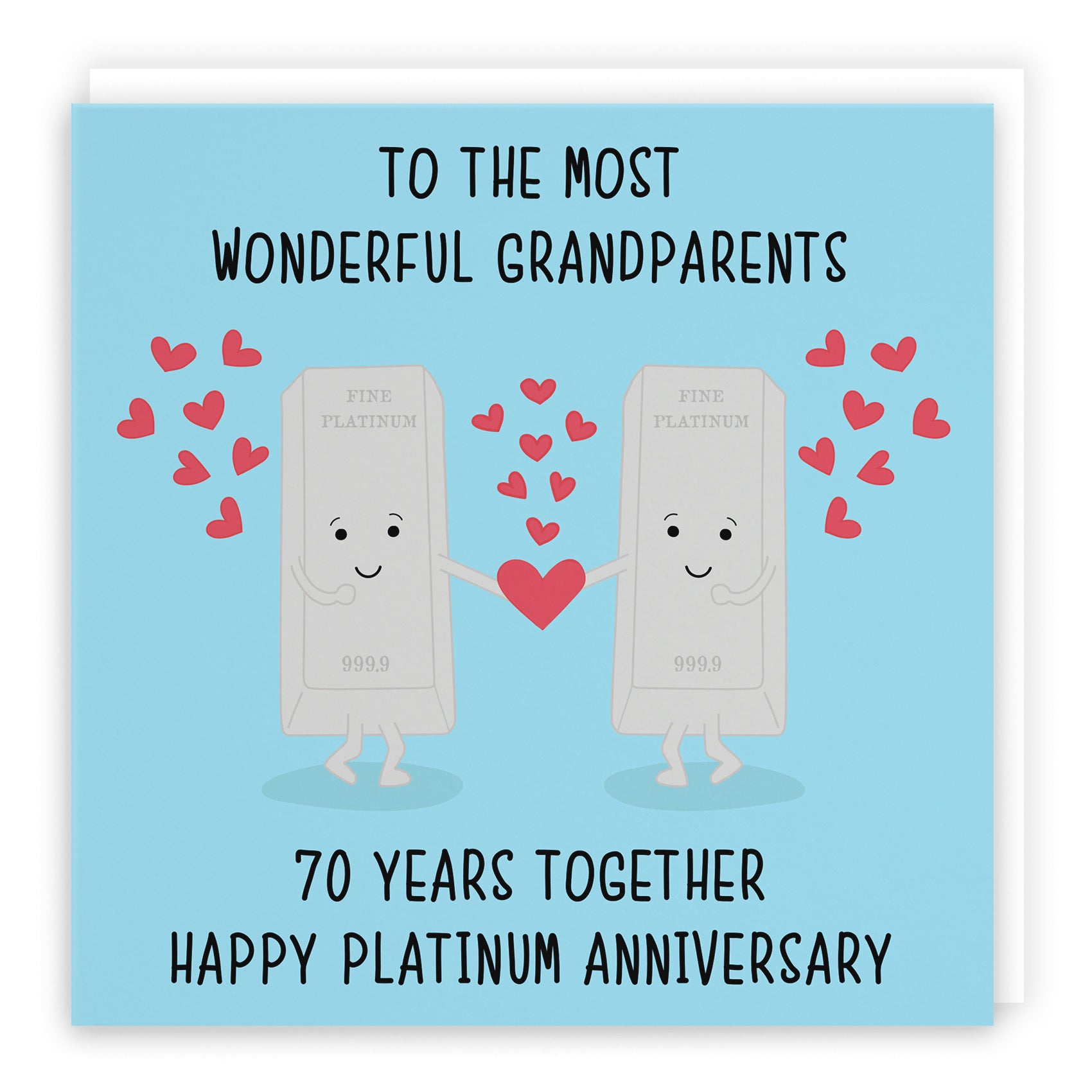 70th Grandparents Anniversary Card Iconic - Default Title (B098FFH2W6)