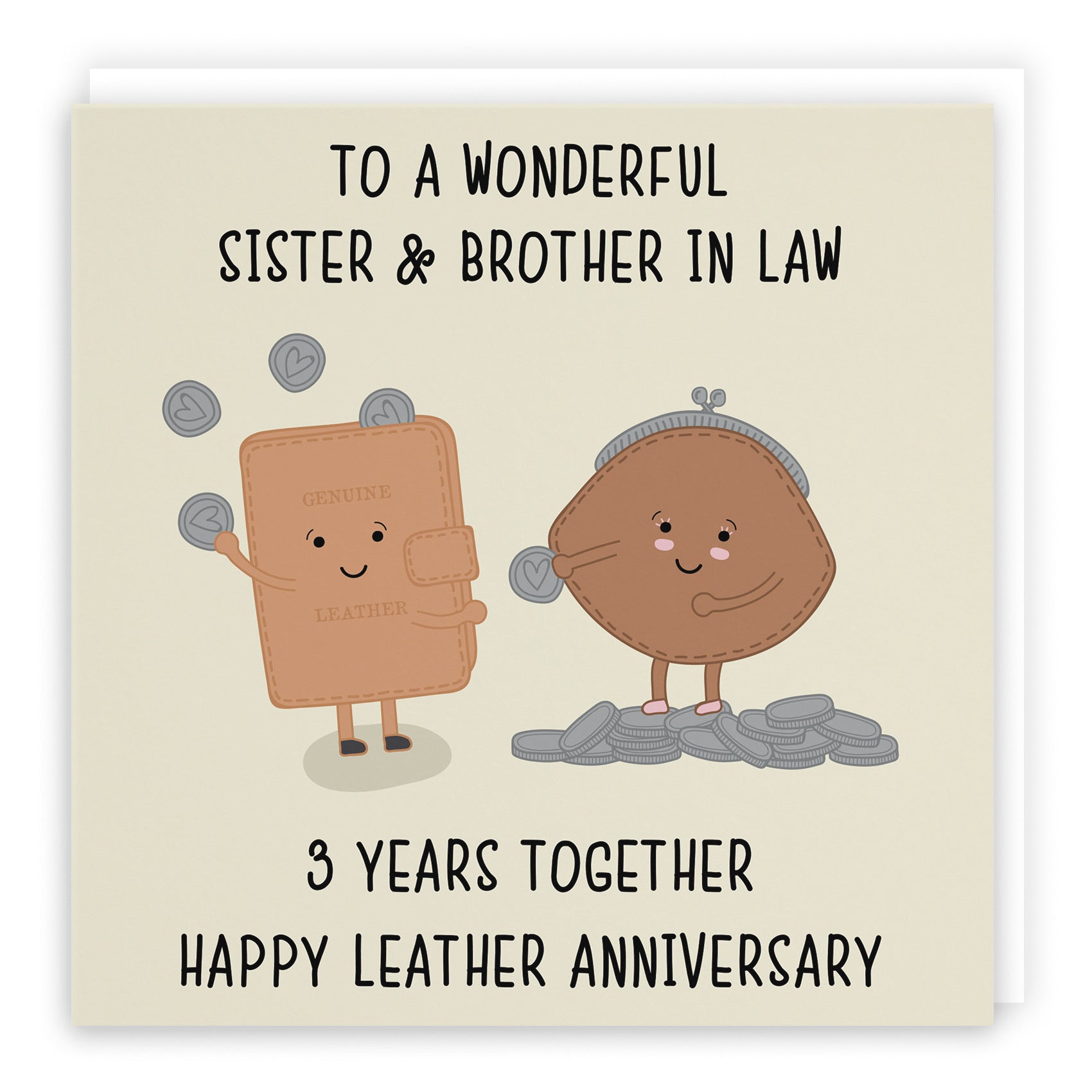 3rd Sister And Brother In Law Anniversary Card Iconic - Default Title (B098FFK454)
