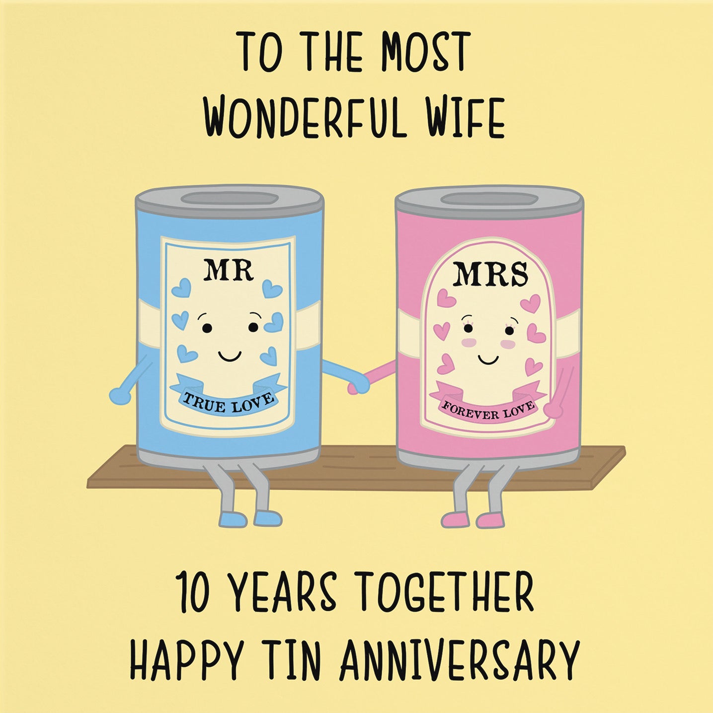 10th Wife Anniversary Card Iconic - Default Title (B098FFLKTM)
