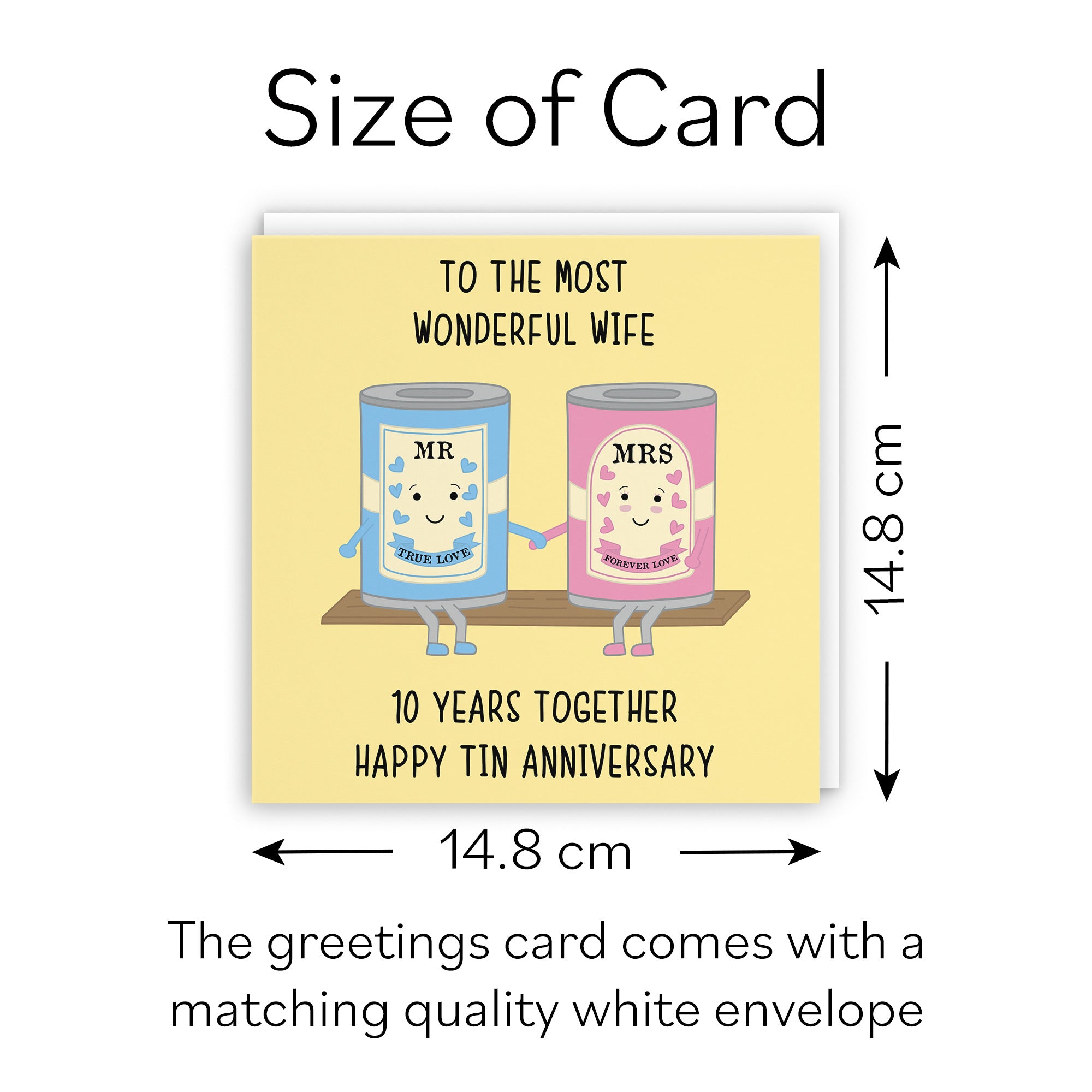 10th Wife Anniversary Card Iconic - Default Title (B098FFLKTM)