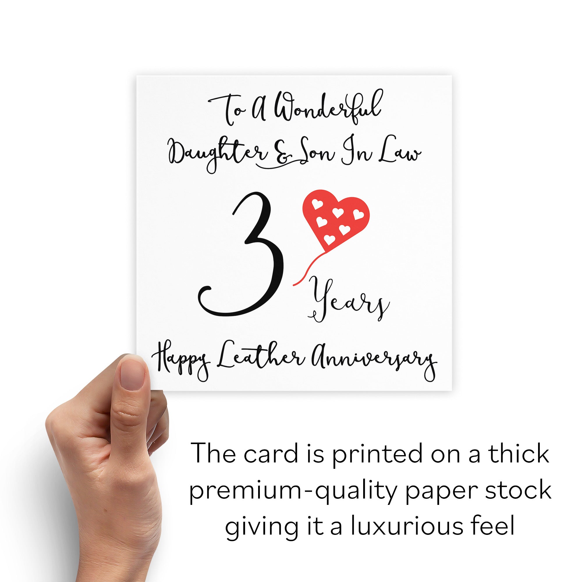 3rd Daughter And Son In Law Anniversary Card Love Heart - Default Title (B098FFNWTZ)
