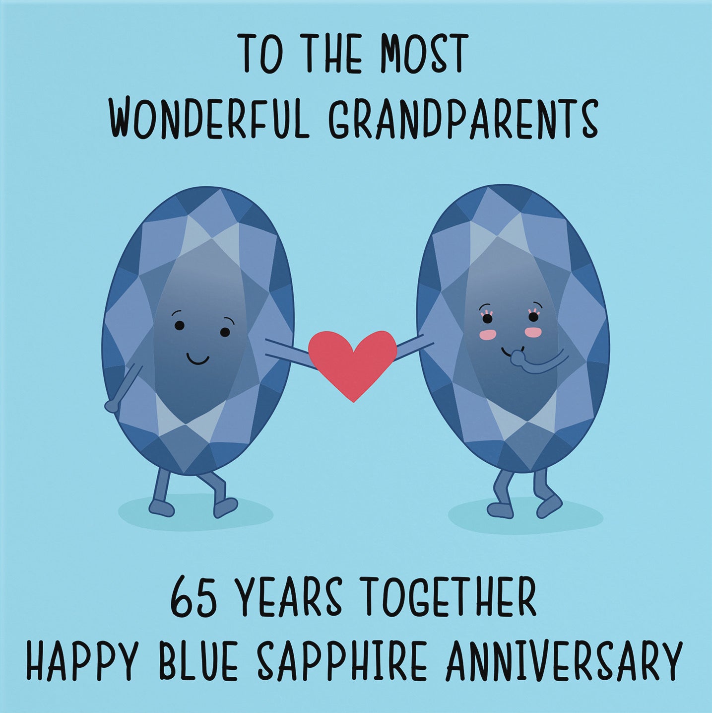65th Grandparents Anniversary Card Iconic - Default Title (B098FFXT4P)