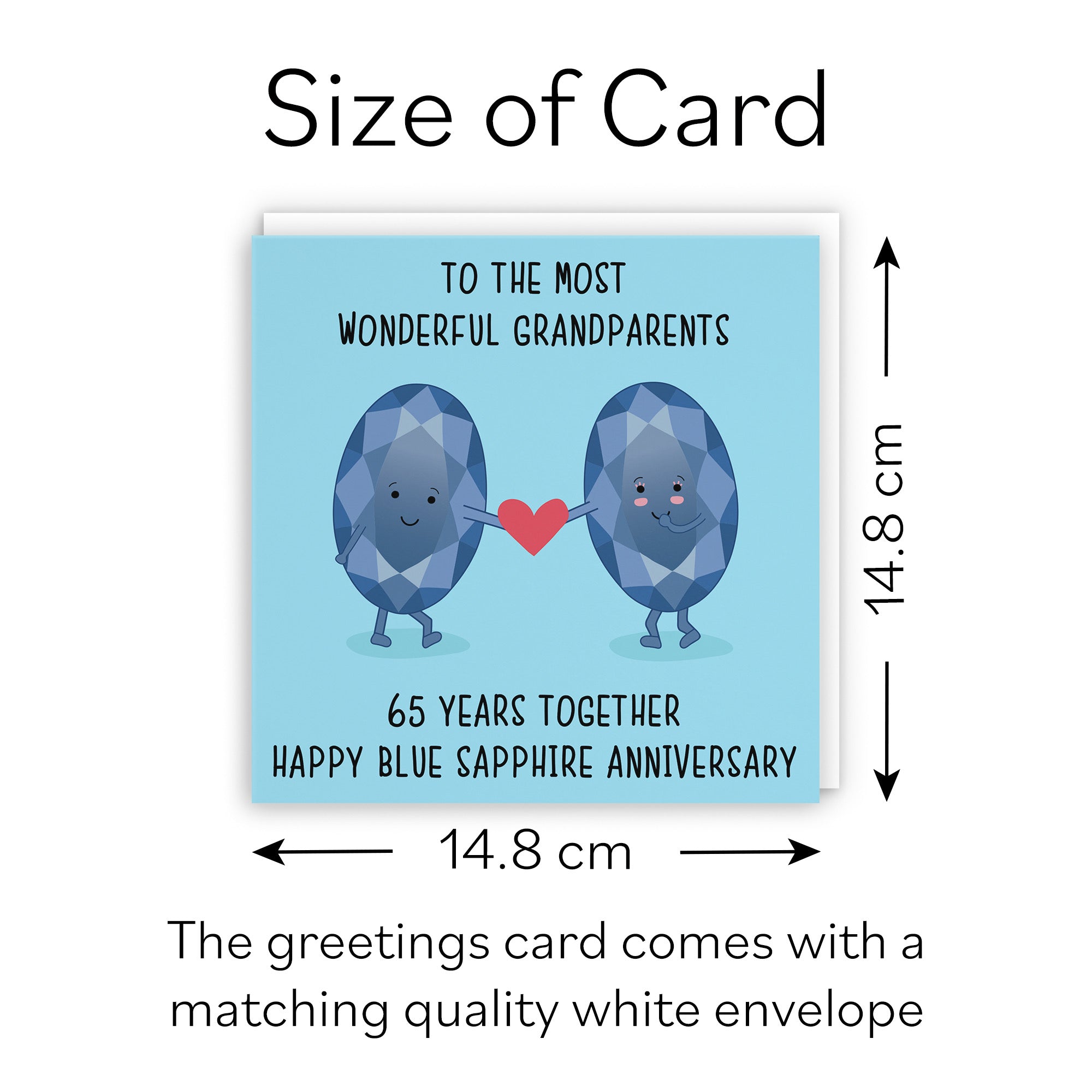 65th Grandparents Anniversary Card Iconic - Default Title (B098FFXT4P)