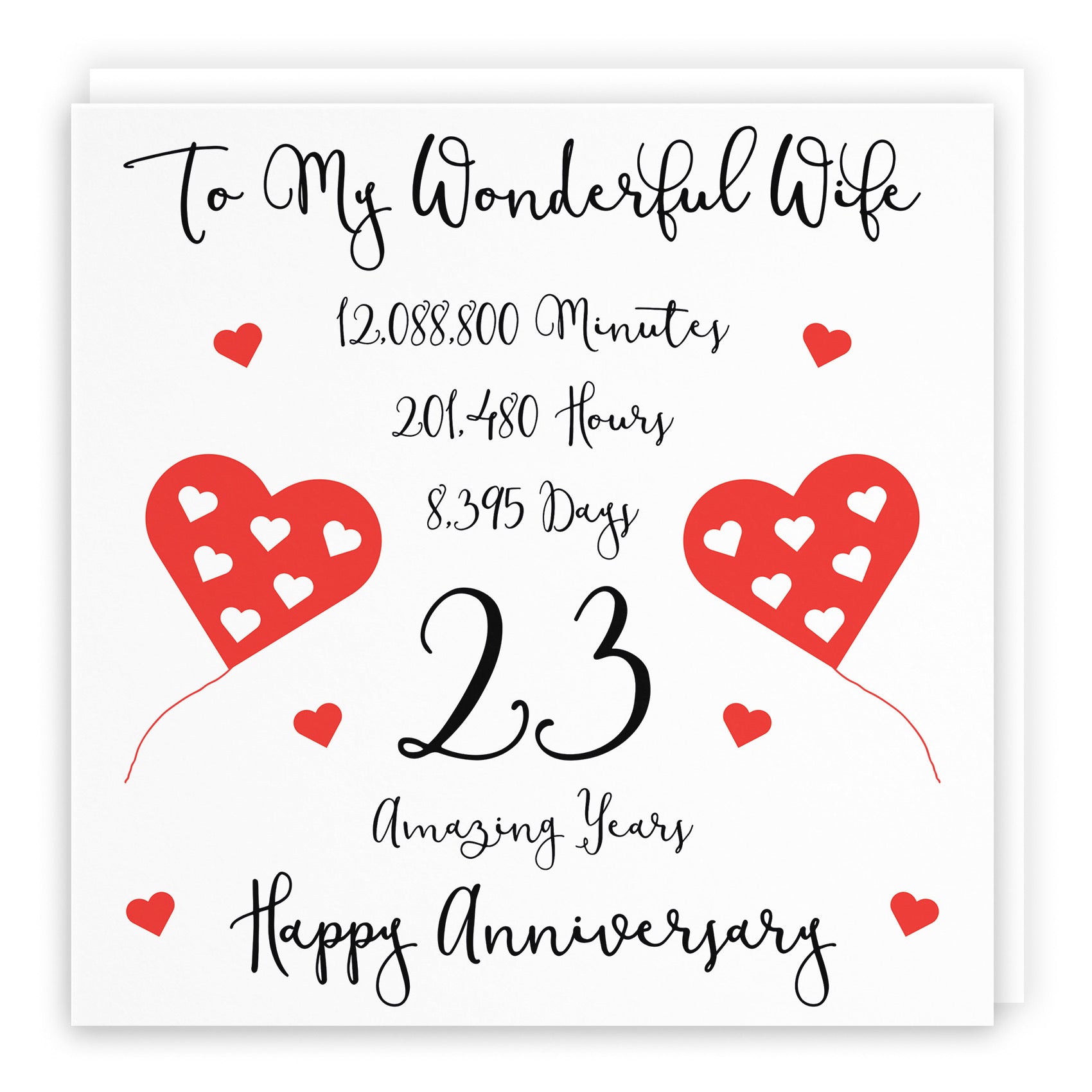 23rd Wife Anniversary Card Timeless - Default Title (B098FG15YF)