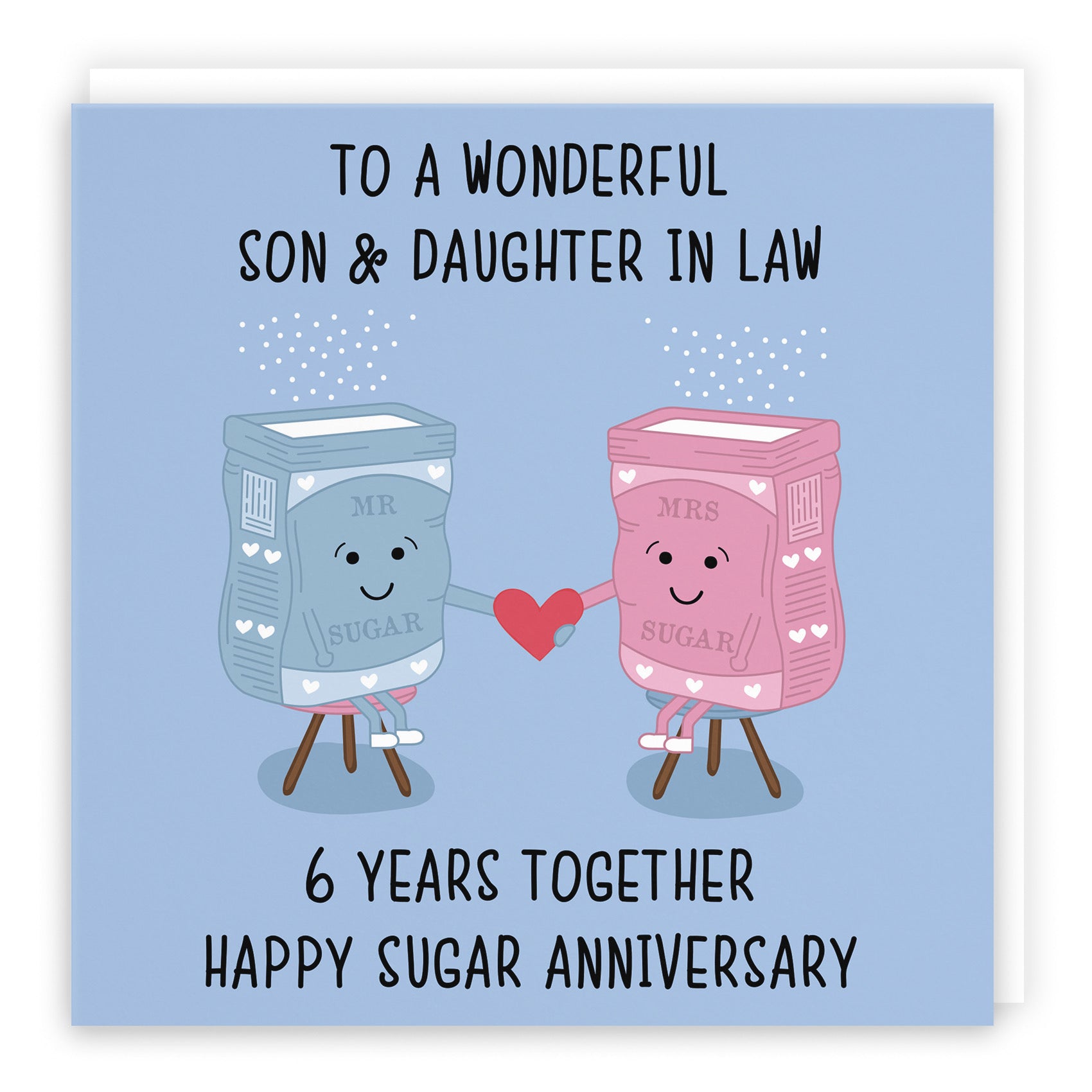 6th Son And Daughter In Law Anniversary Card Iconic - Default Title (B098FG3QXK)