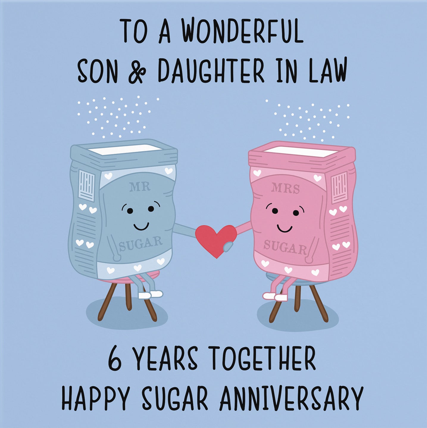 6th Son And Daughter In Law Anniversary Card Iconic - Default Title (B098FG3QXK)