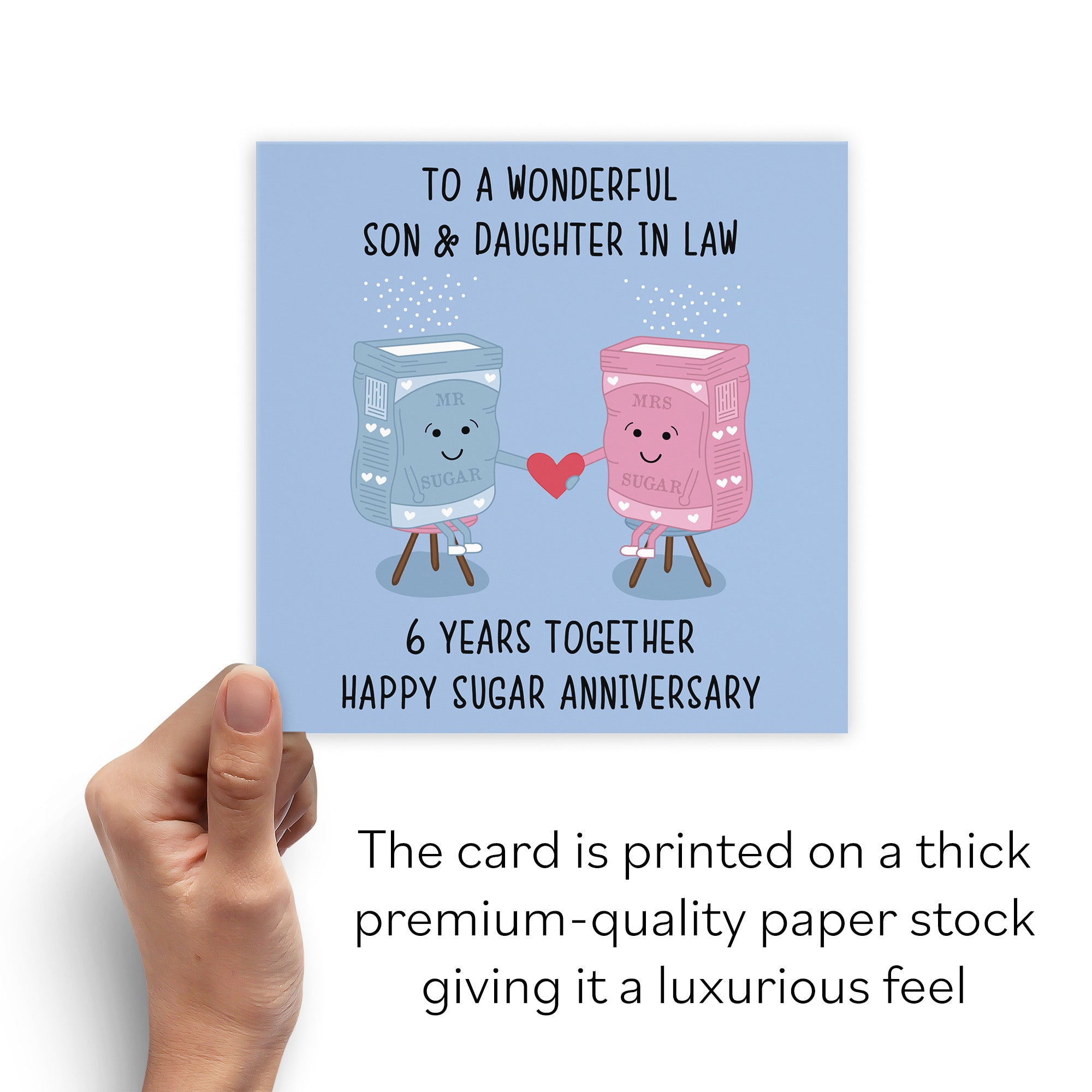 6th Son And Daughter In Law Anniversary Card Iconic - Default Title (B098FG3QXK)