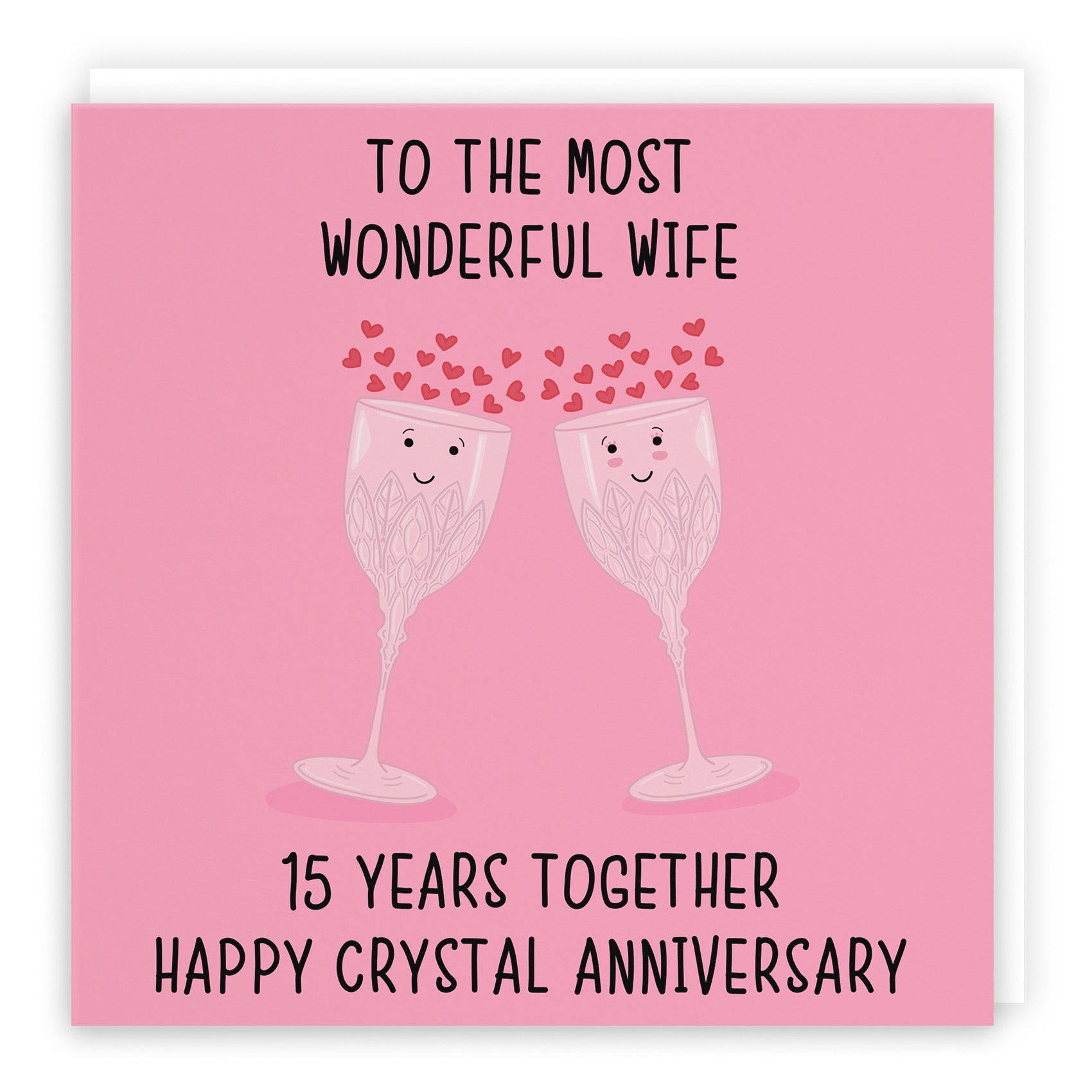 15th Wife Anniversary Card Iconic - Default Title (B098FH1YVF)