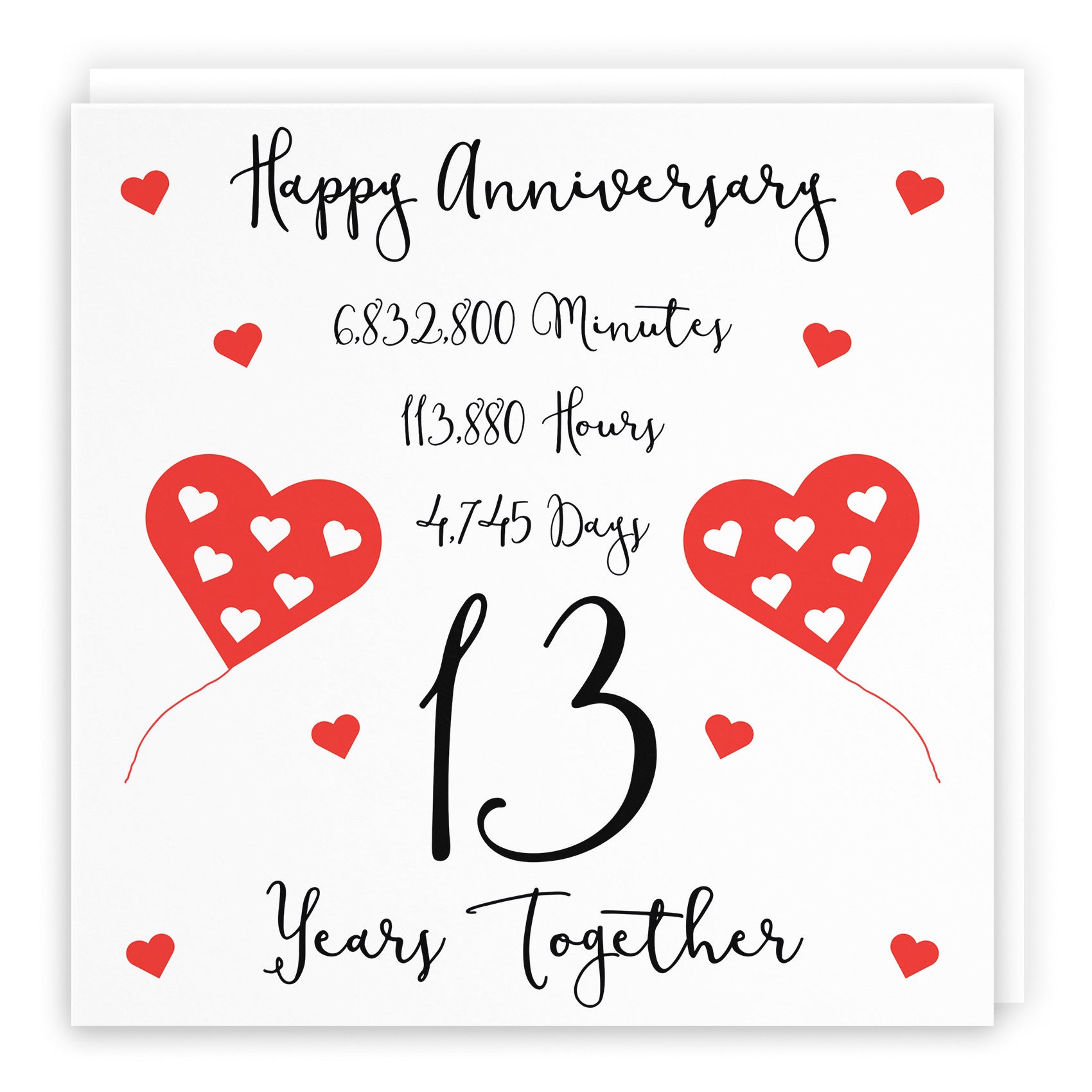 13th Anniversary Card Timeless - Default Title (B098FHD44D)