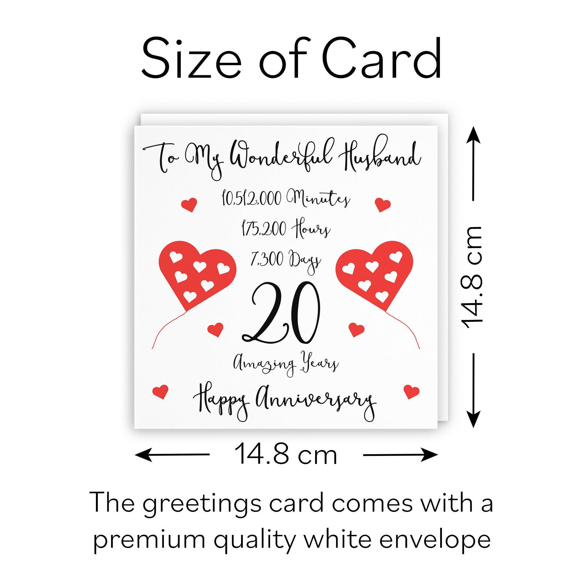 20th Husband Anniversary Card Timeless - Default Title (B098FHTJ2B)