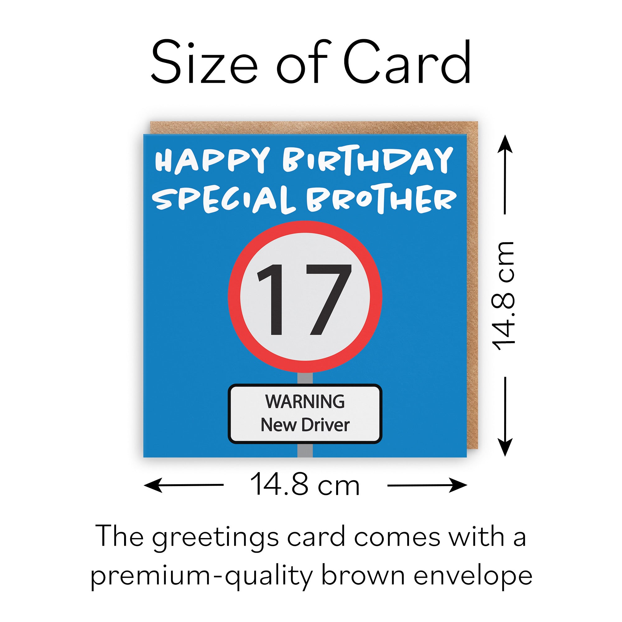 17th Brother Birthday Card Road Sign - Default Title (B09GJ4C9Z4)