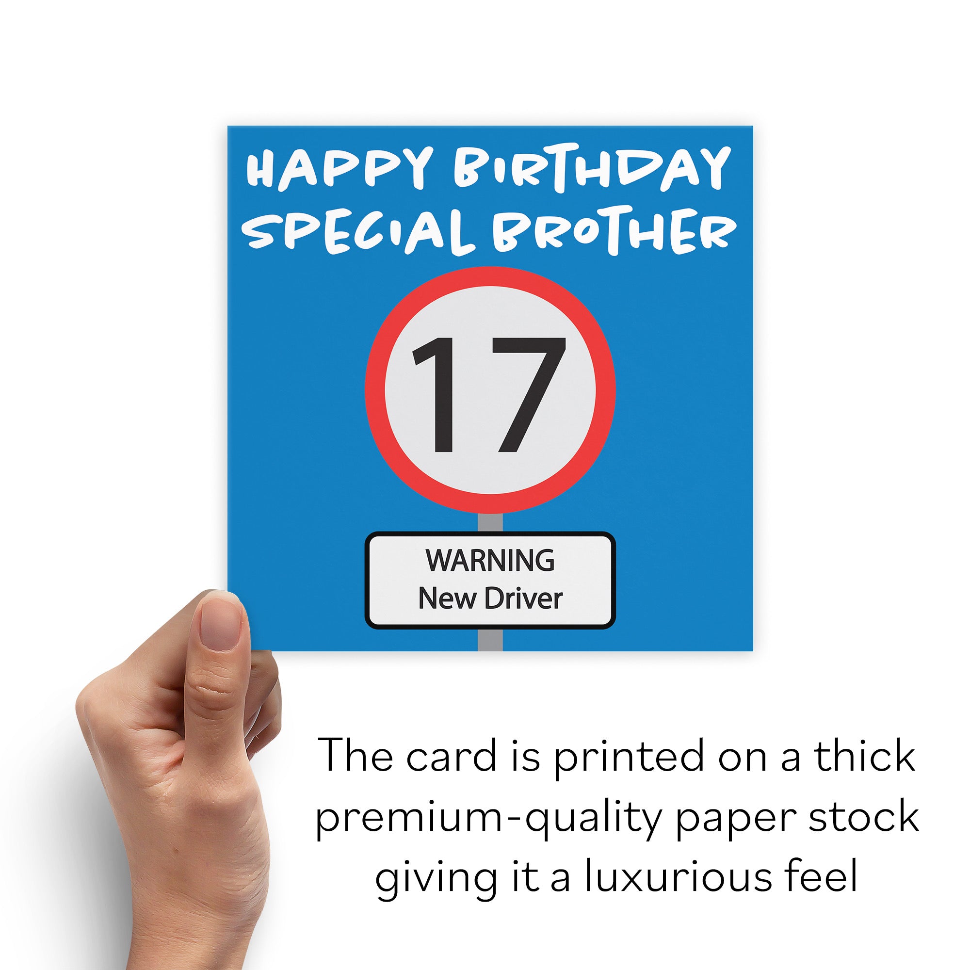 17th Brother Birthday Card Road Sign - Default Title (B09GJ4C9Z4)