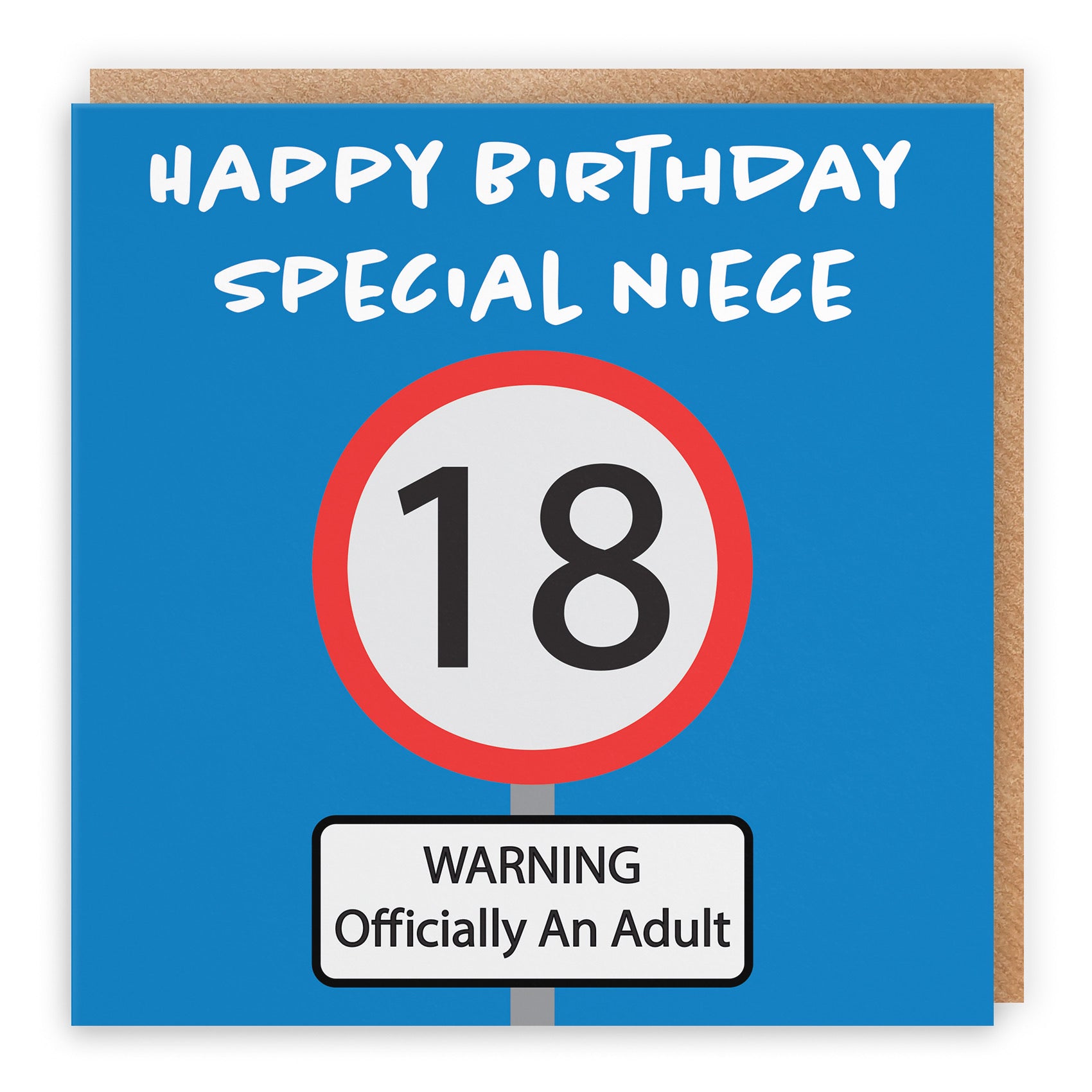 18th Niece Birthday Card Road Sign - Default Title (B09GJCND3L)
