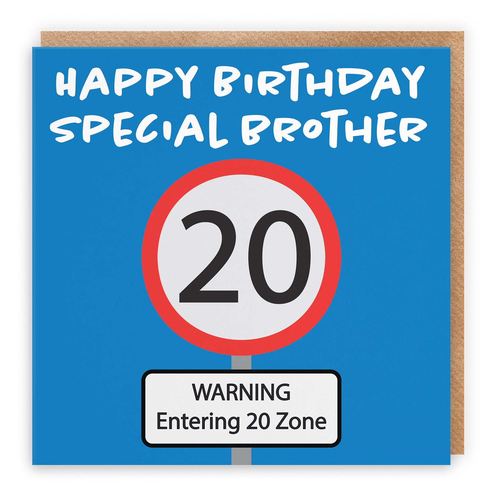 20th Brother Birthday Card Road Sign - Default Title (B09GJPHZDR)