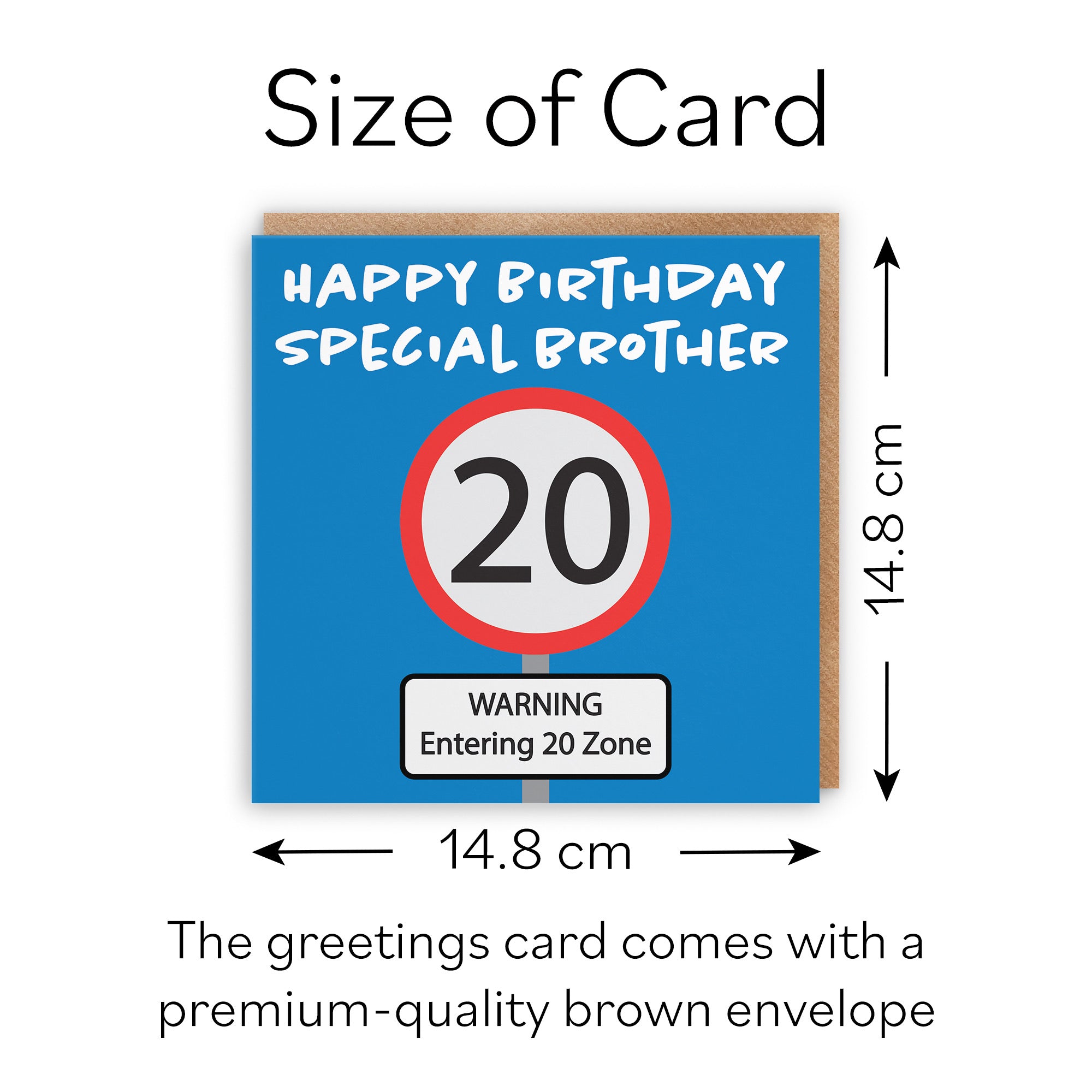 20th Brother Birthday Card Road Sign - Default Title (B09GJPHZDR)