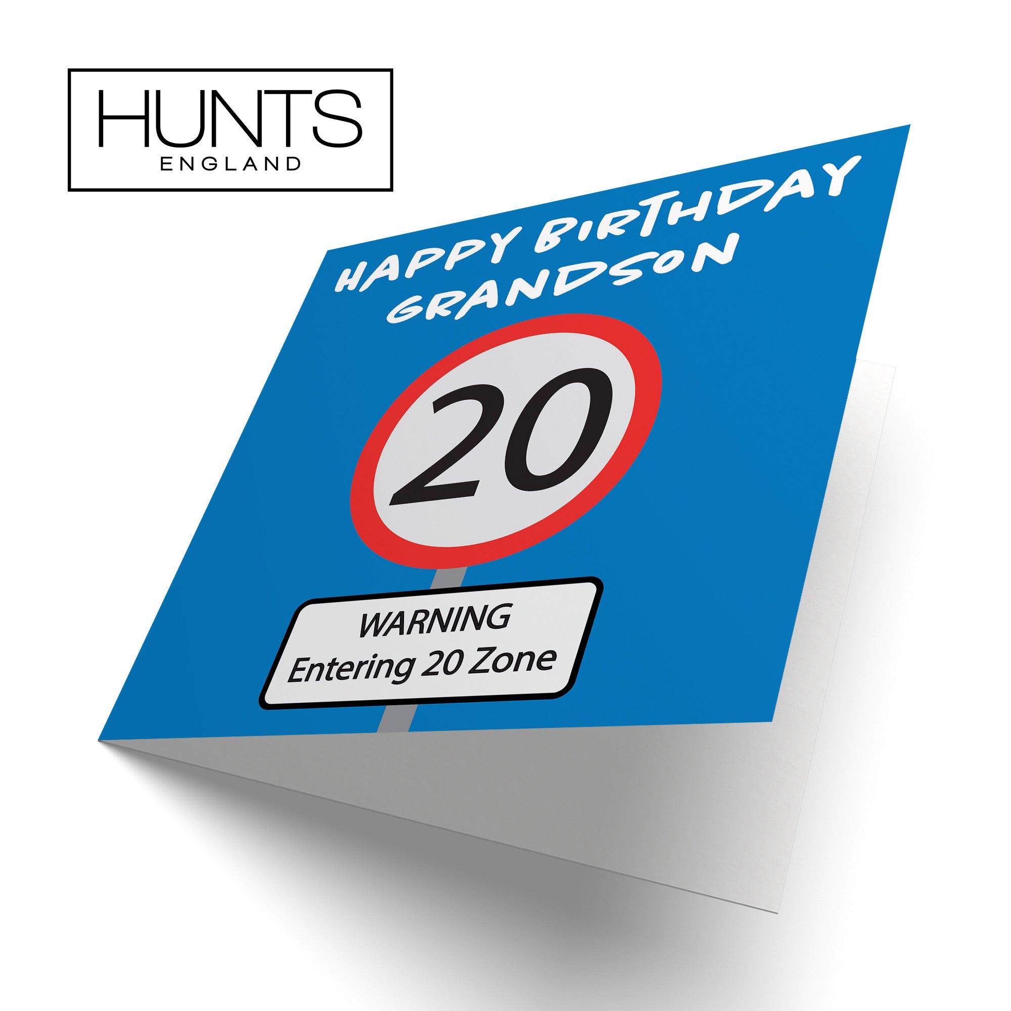 20th Grandson Birthday Card Road Sign - Default Title (B09GJW5S2Z)