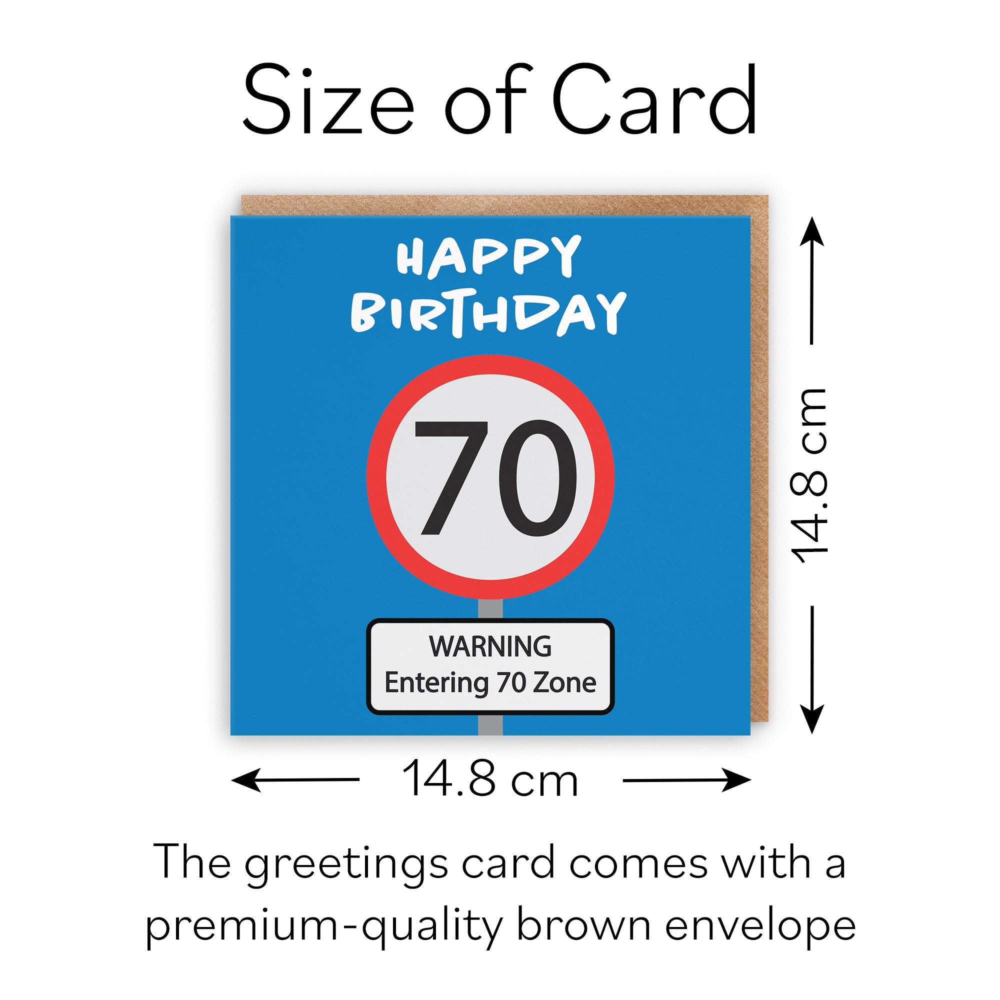 70th Birthday Card Road Sign - Default Title (B09GL1W13Q)