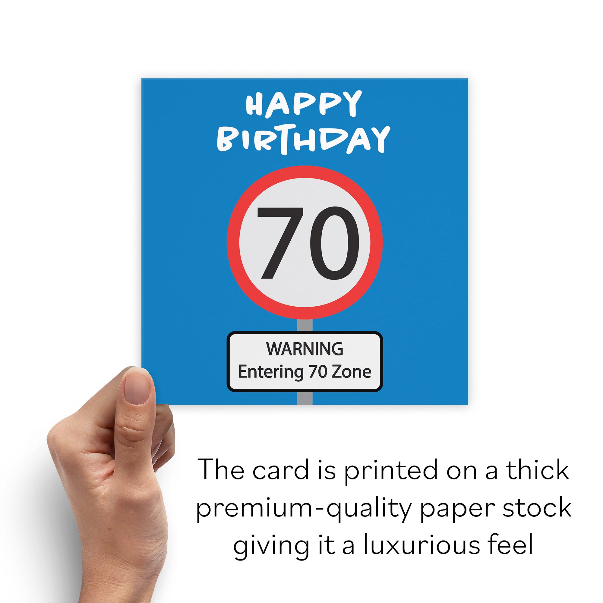 70th Birthday Card Road Sign - Default Title (B09GL1W13Q)