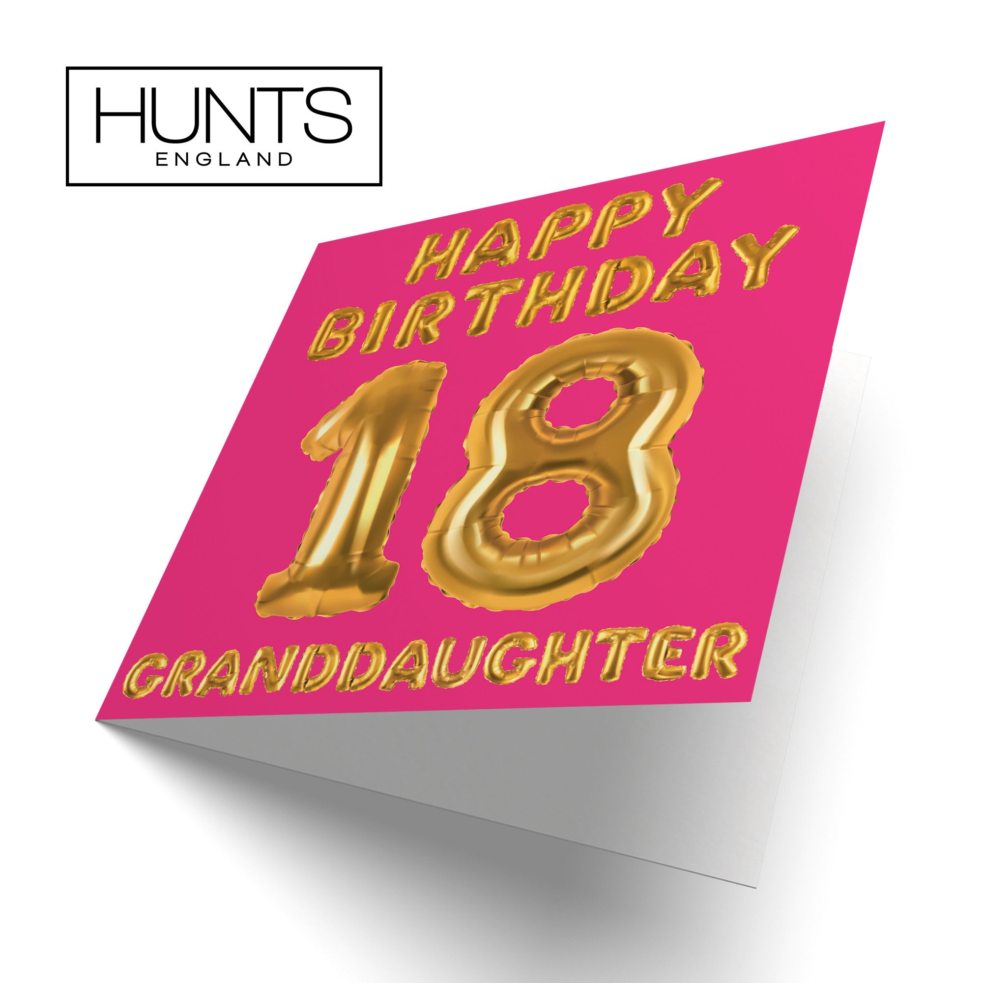 18th Granddaughter Birthday Card Balloon - Default Title (B09GL978TM)