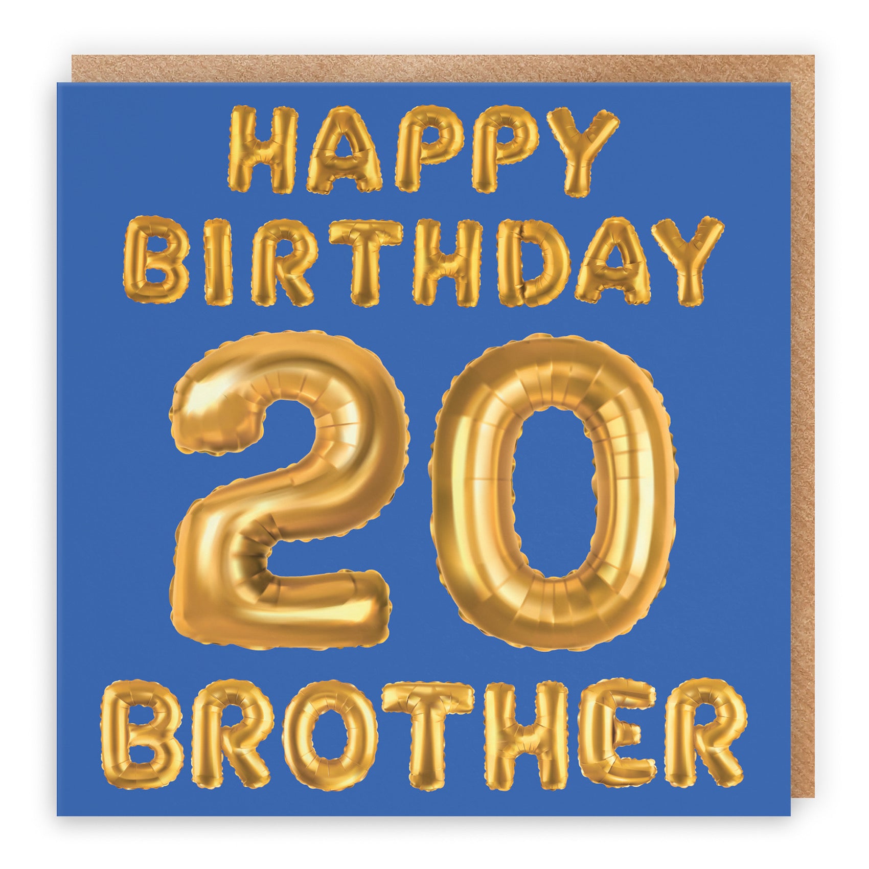 20th Brother Birthday Card Balloon - Default Title (B09GL9ZQSJ)