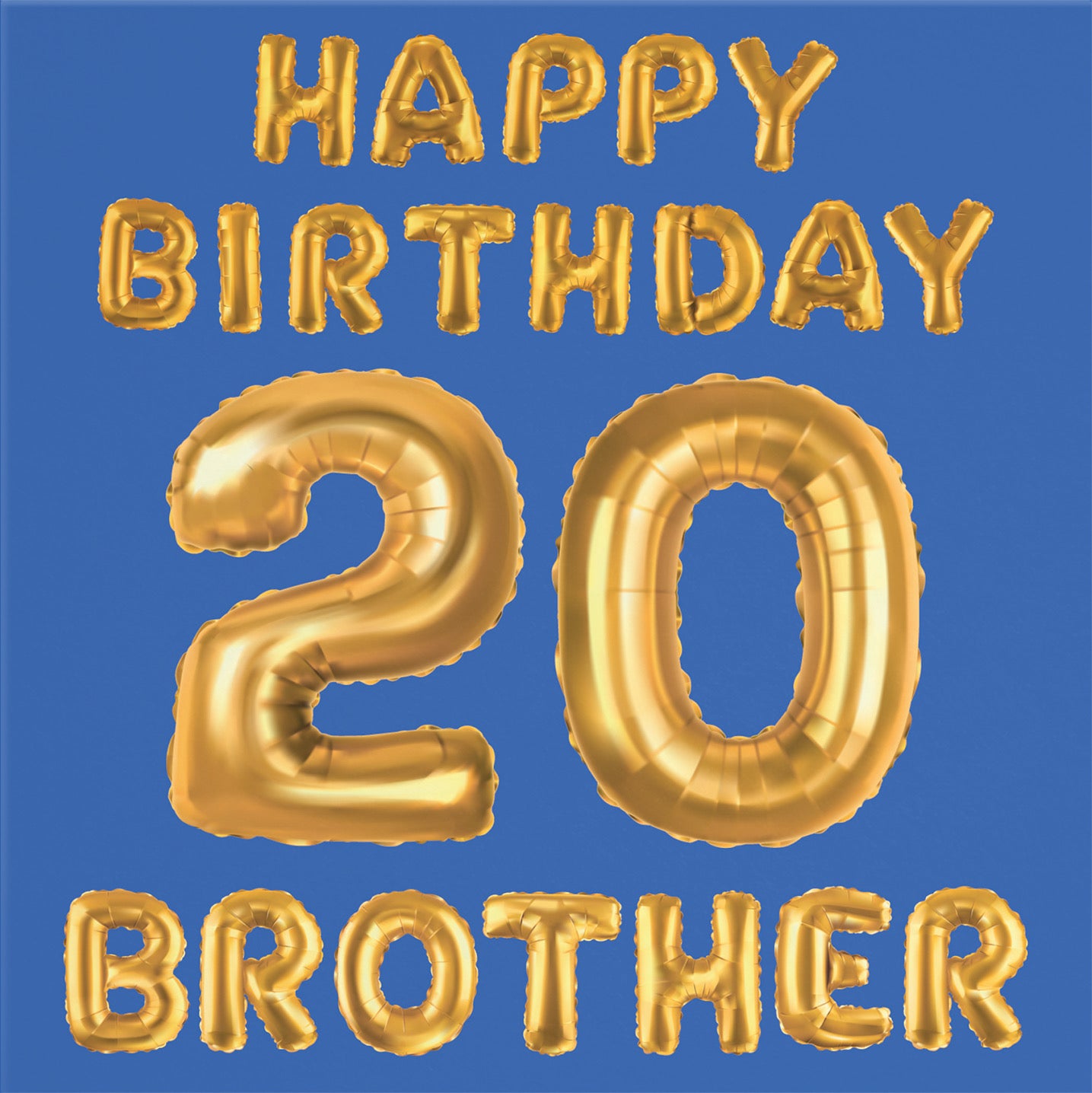 20th Brother Birthday Card Balloon - Default Title (B09GL9ZQSJ)
