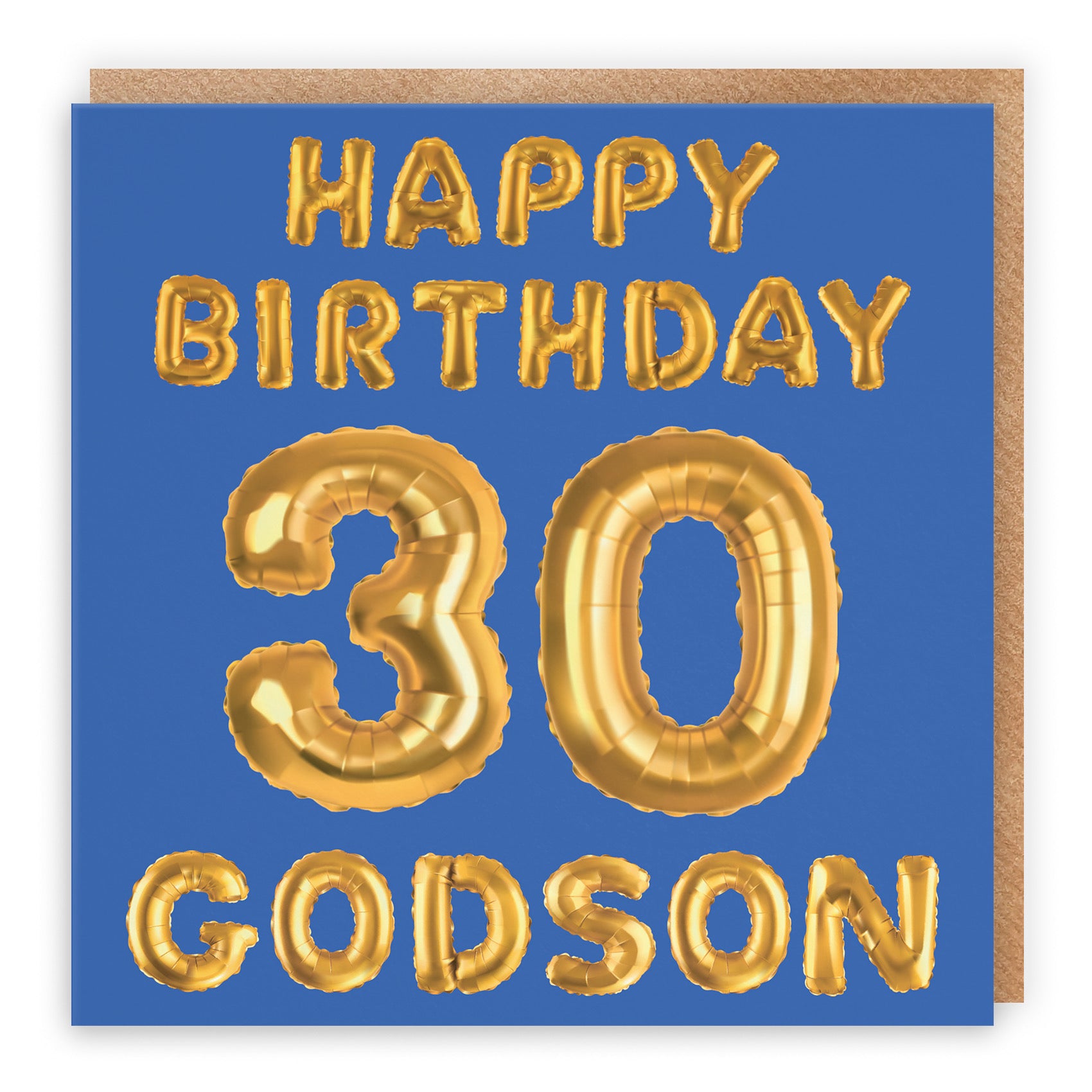 30th Godson Birthday Card Balloon - Default Title (B09GLBJQCB)
