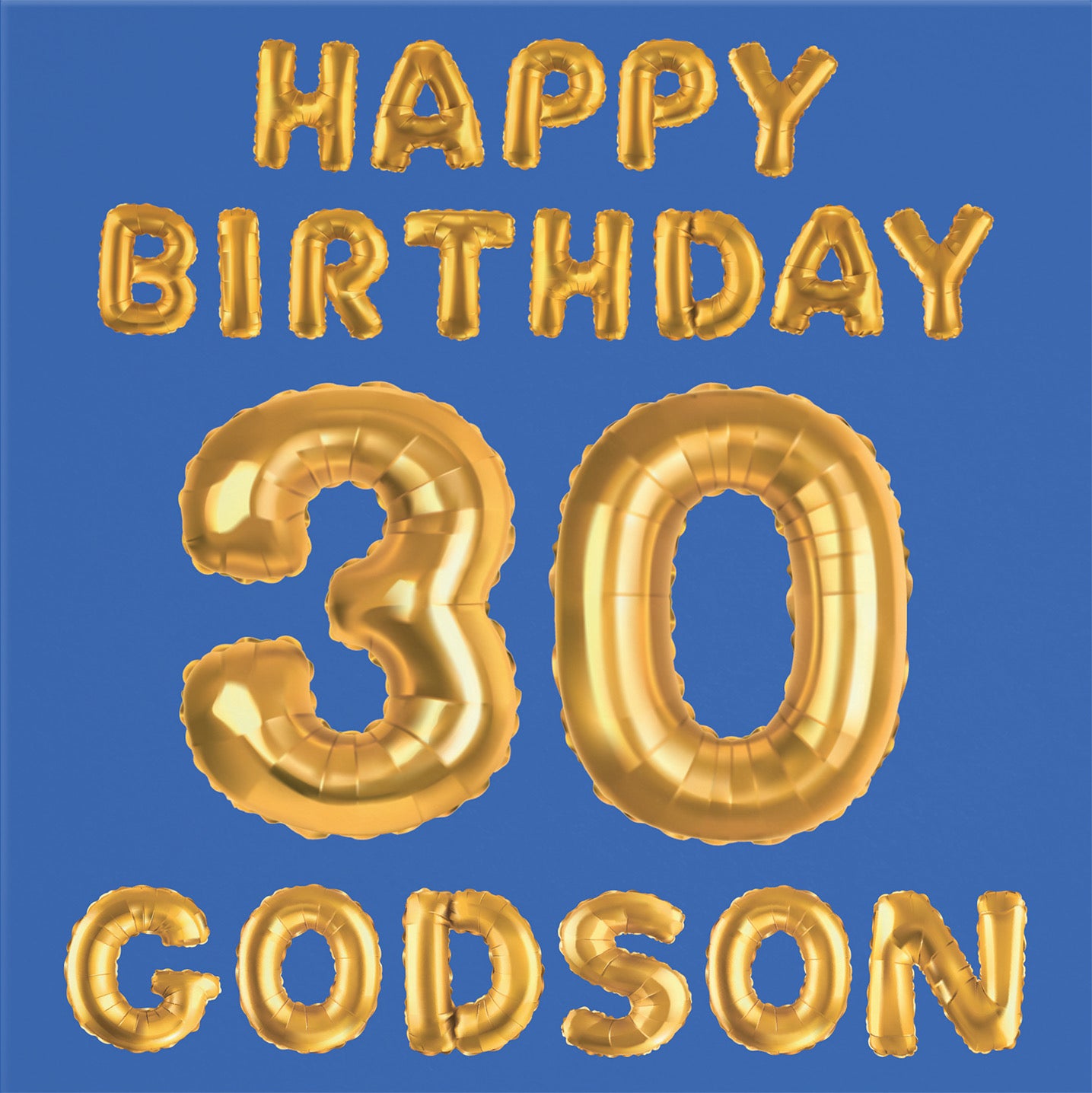 30th Godson Birthday Card Balloon - Default Title (B09GLBJQCB)