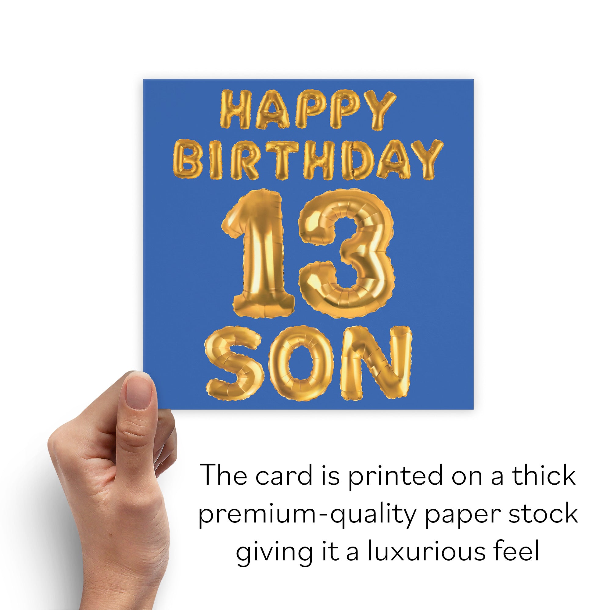 13th Son Birthday Card Balloon - Default Title (B09GLBL5JS)