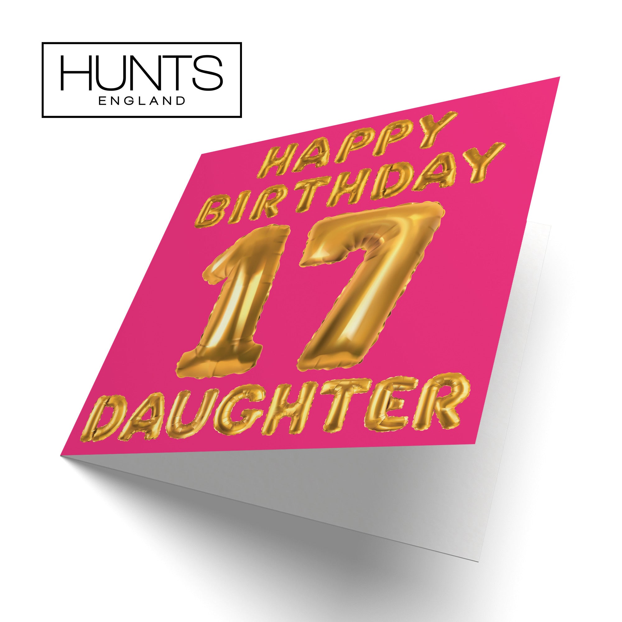 17th Daughter Birthday Card Balloon - Default Title (B09GLBX7Y3)