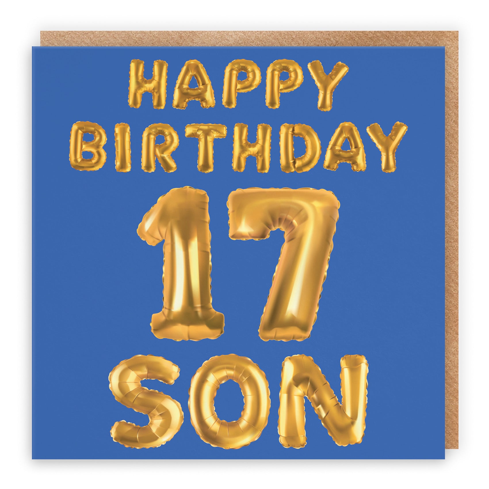 17th Son Birthday Card Balloon - Default Title (B09GLC15L6)