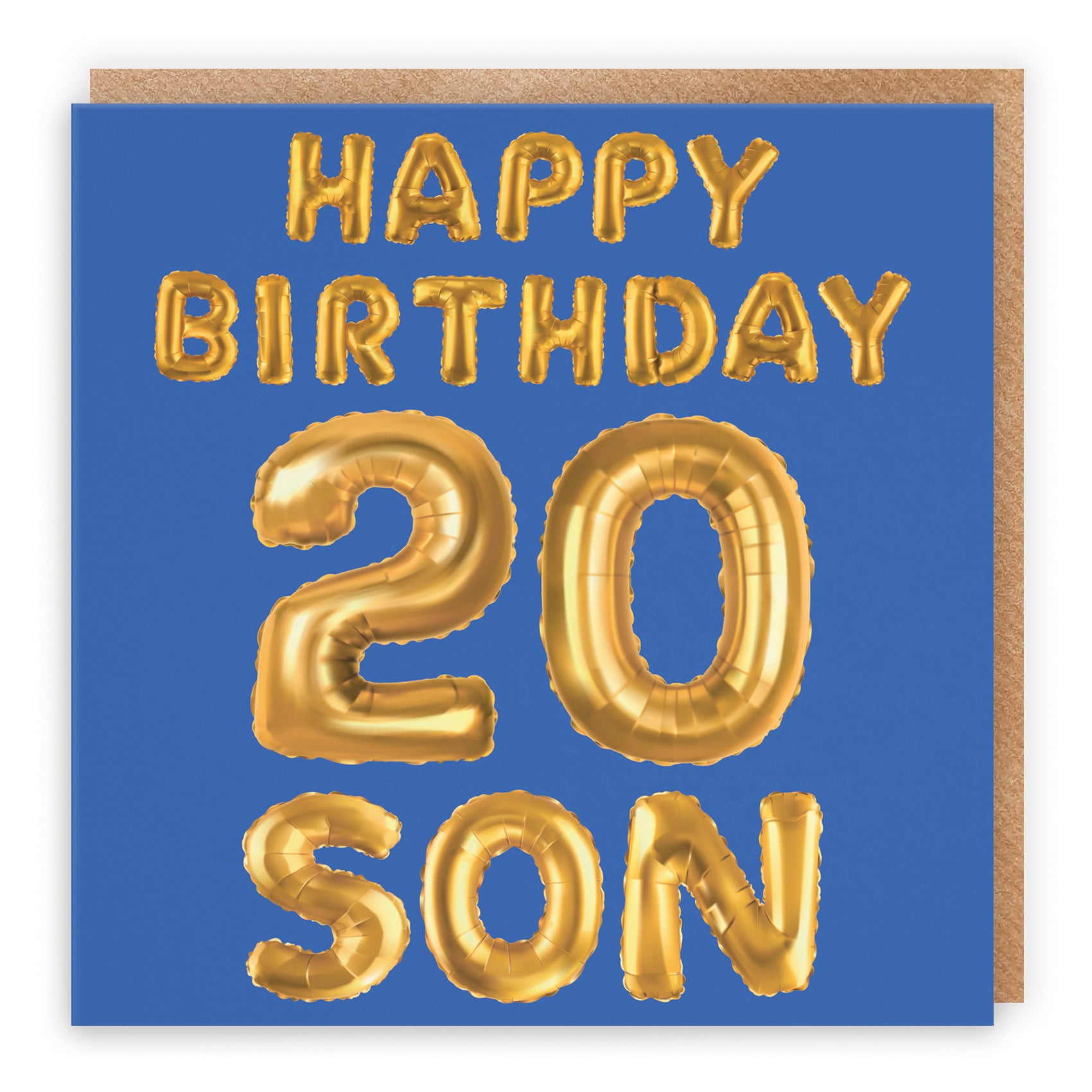 20th Son Birthday Card Balloon - Default Title (B09GLC2H21)