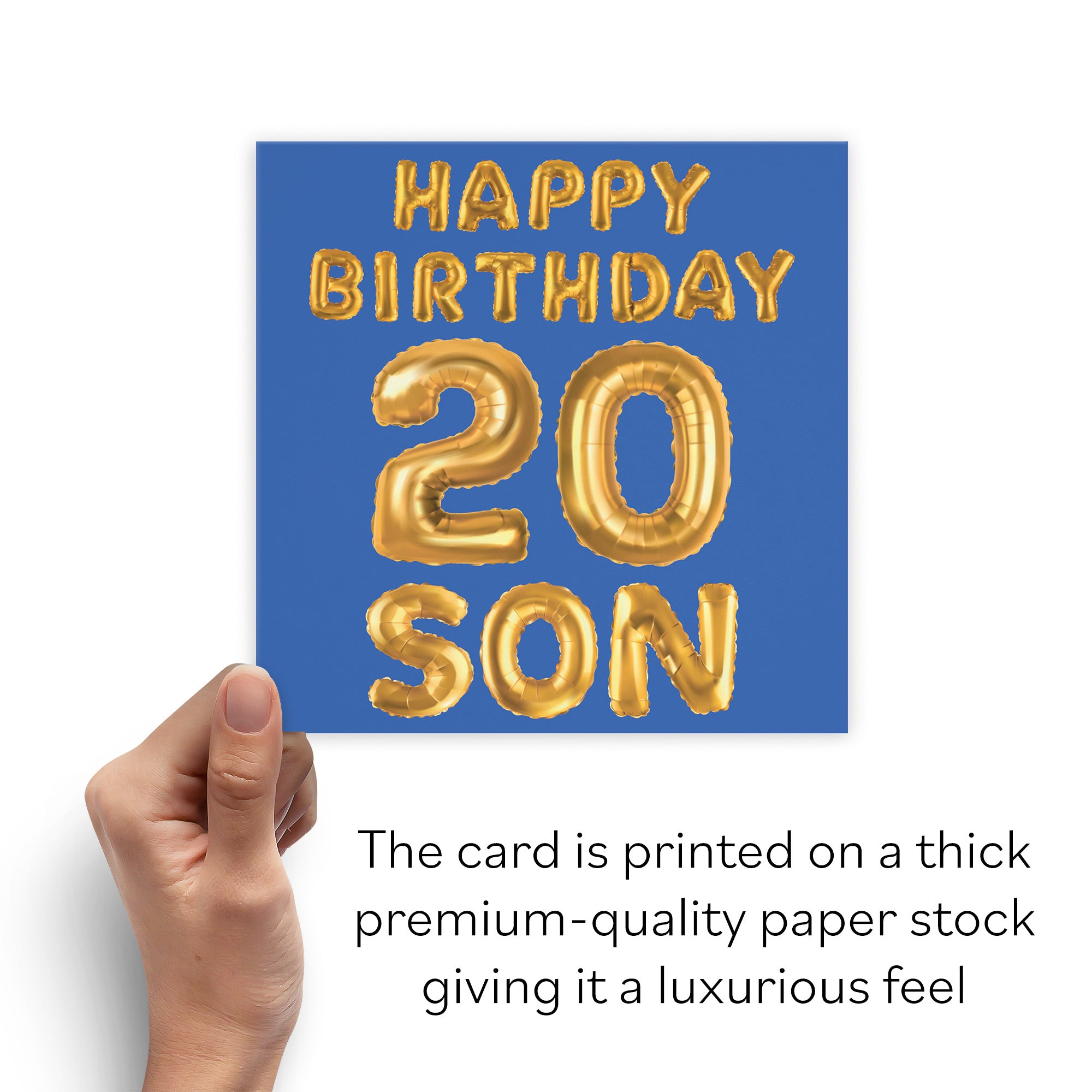 20th Son Birthday Card Balloon - Default Title (B09GLC2H21)