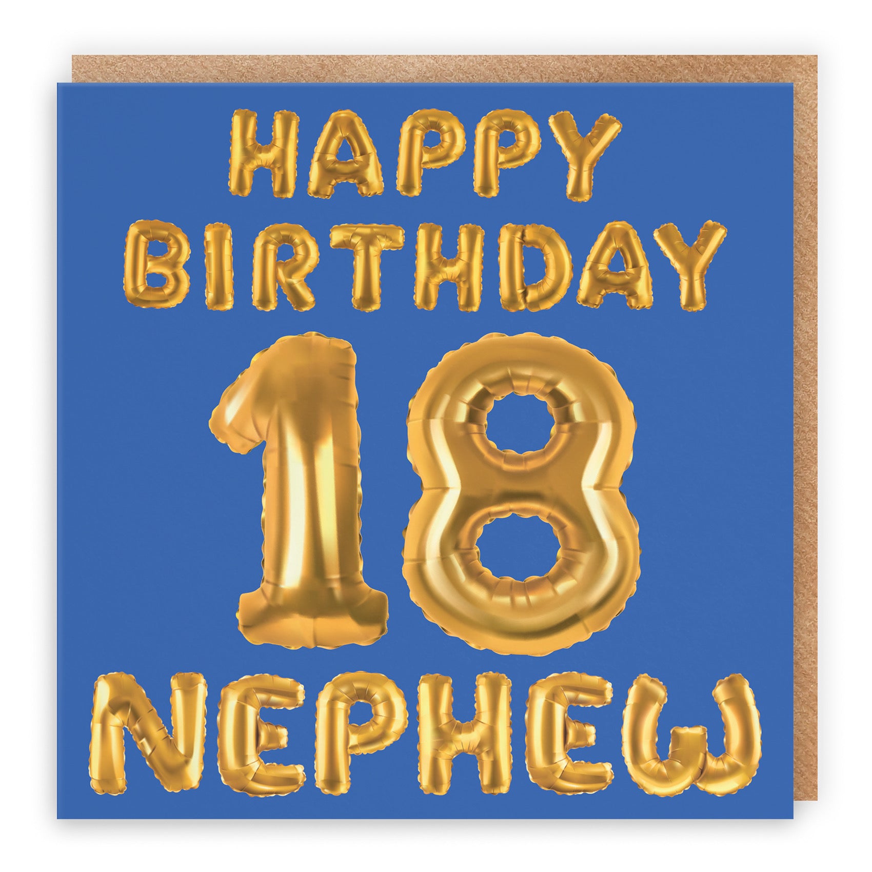 18th Nephew Birthday Card Balloon - Default Title (B09GLCDG5C)