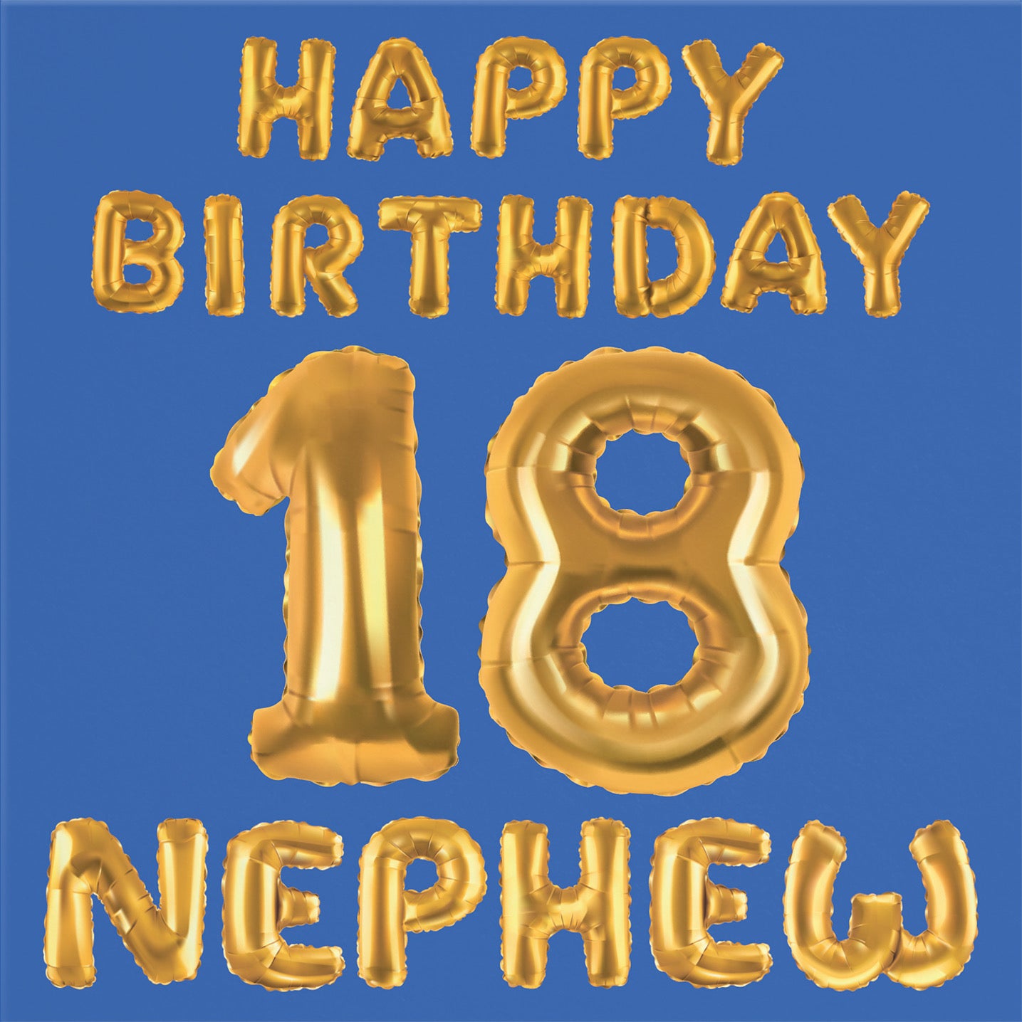 18th Nephew Birthday Card Balloon - Default Title (B09GLCDG5C)