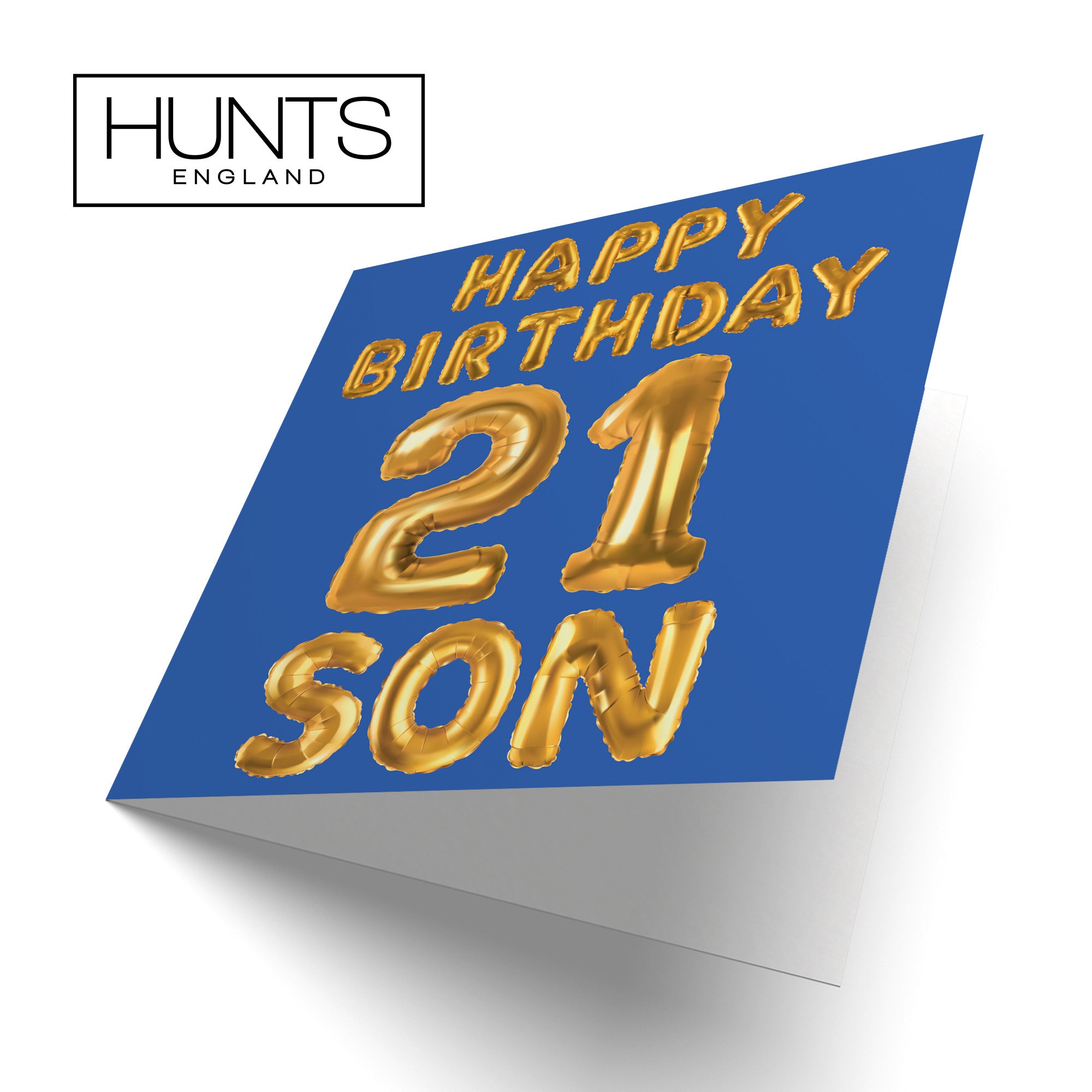 21st Son Birthday Card Balloon - Default Title (B09GLCXBHD)