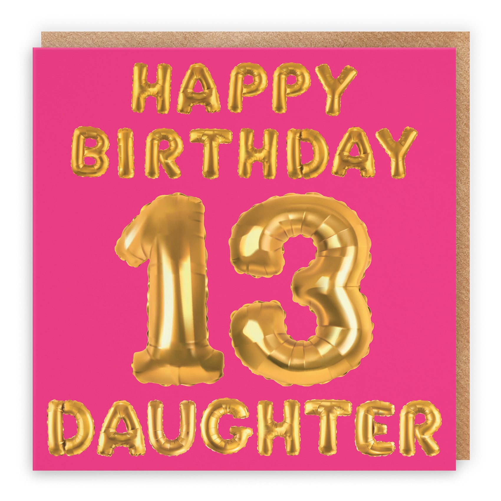 13th Daughter Birthday Card Balloon - Default Title (B09GLD4Y6F)