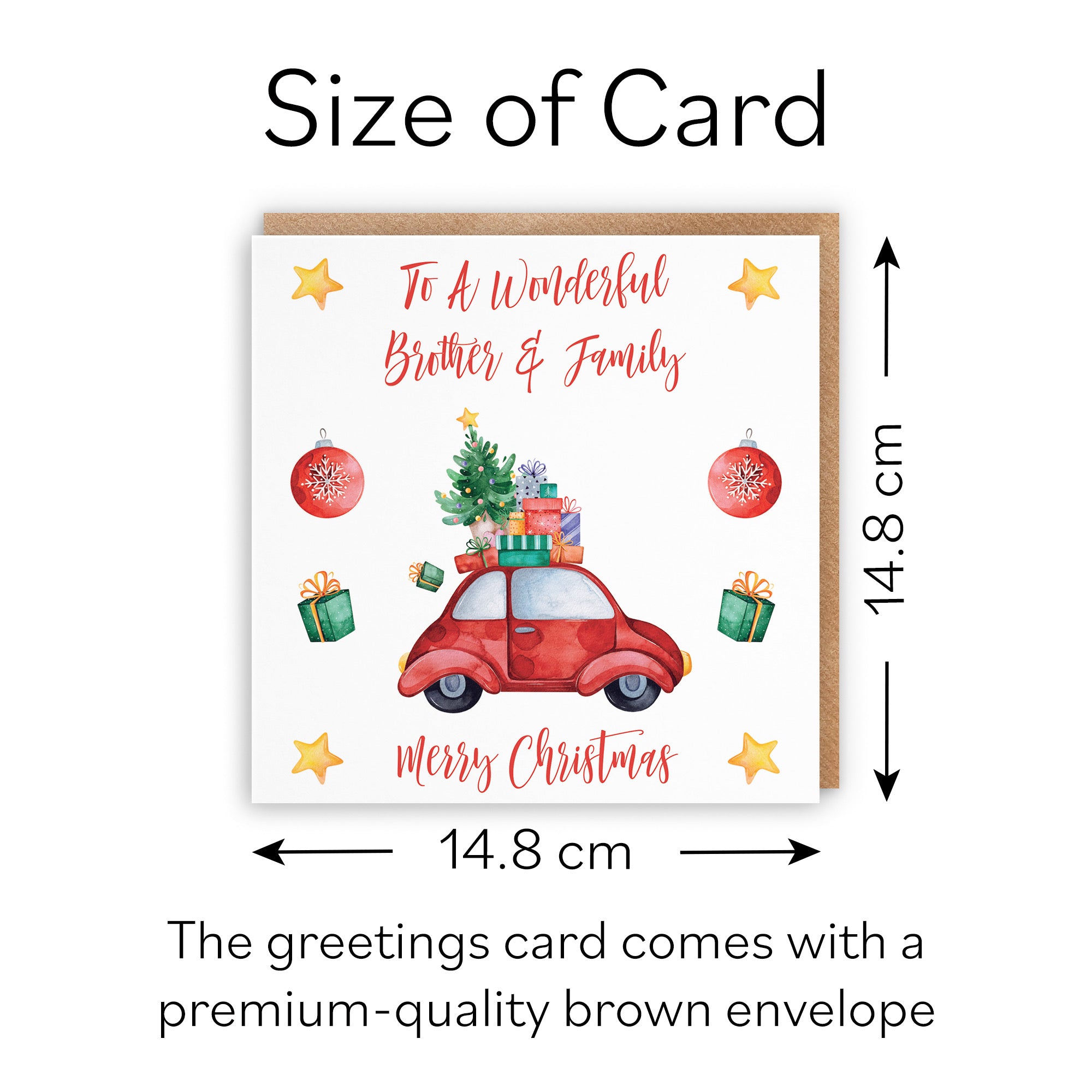 Brother And Family Christmas Holiday Card - Default Title (B09JVGMH1Z)