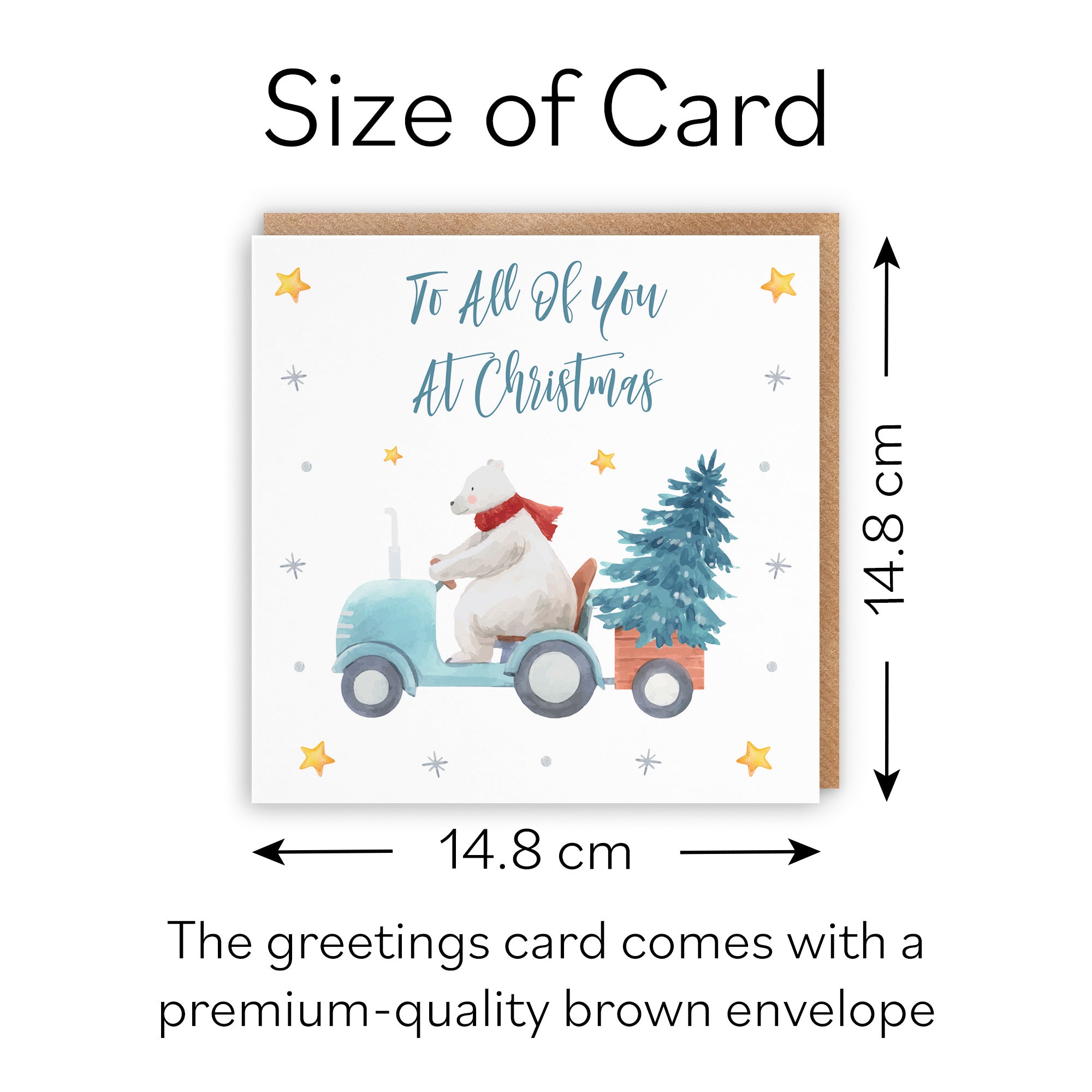 All Of You Polar Bear Christmas Card - Default Title (B09JZXLZ27)