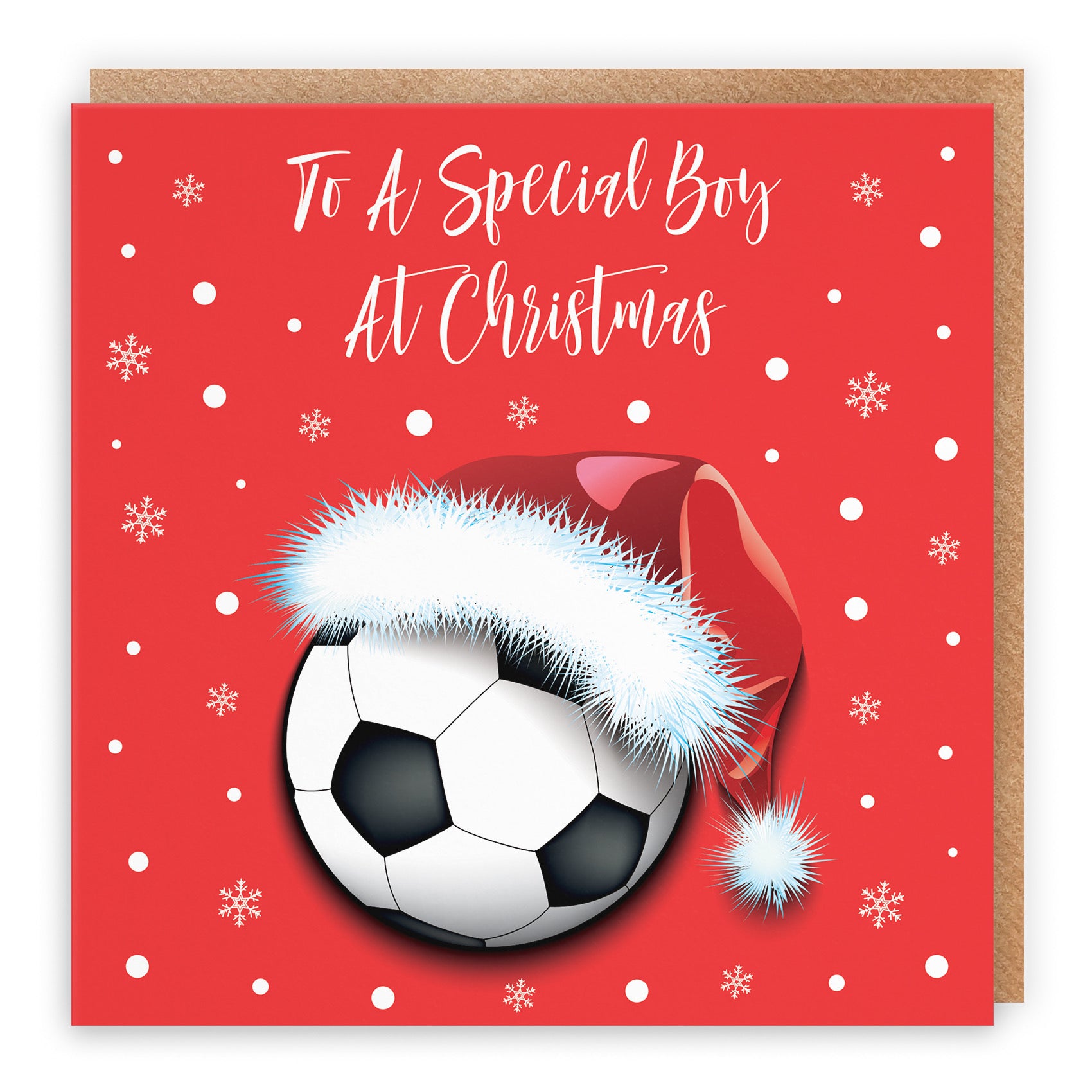 Boy Football Christmas Card - Default Title (B09K7S4T2T)