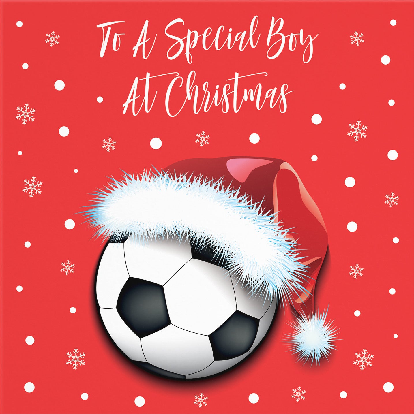 Boy Football Christmas Card - Default Title (B09K7S4T2T)