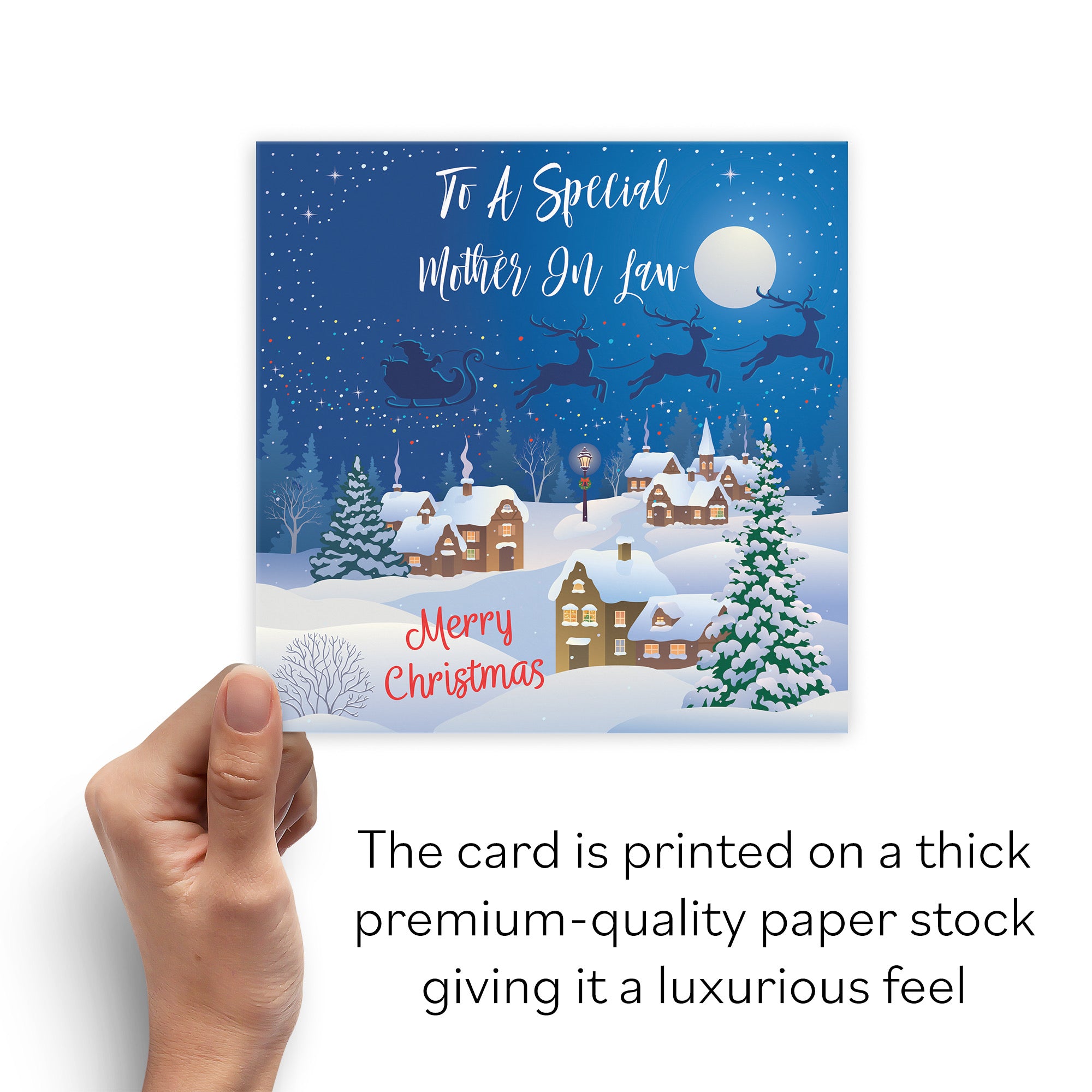 Mother In Law Winter Wonderland Christmas Card - Default Title (B09K7SSW48)