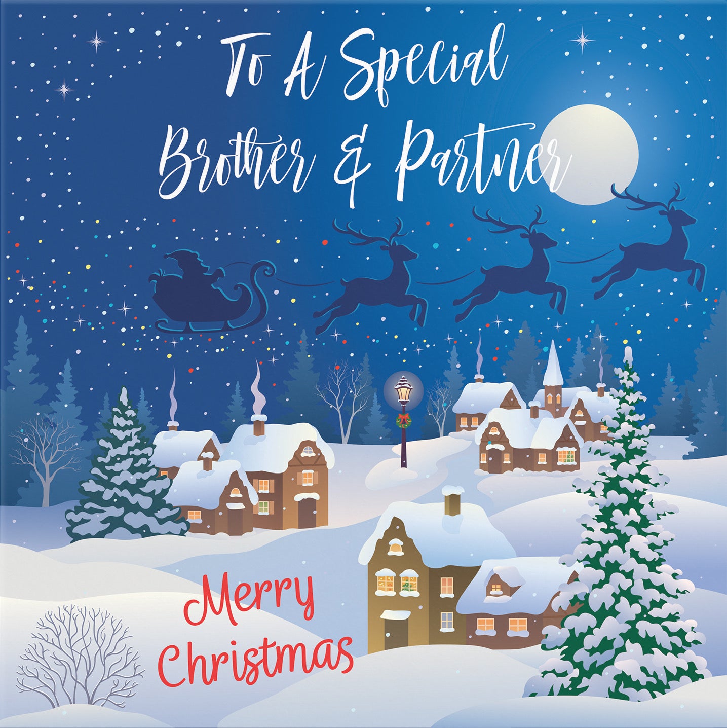 Brother And Partner Winter Wonderland Christmas Card - Default Title (B09K7TYHB7)