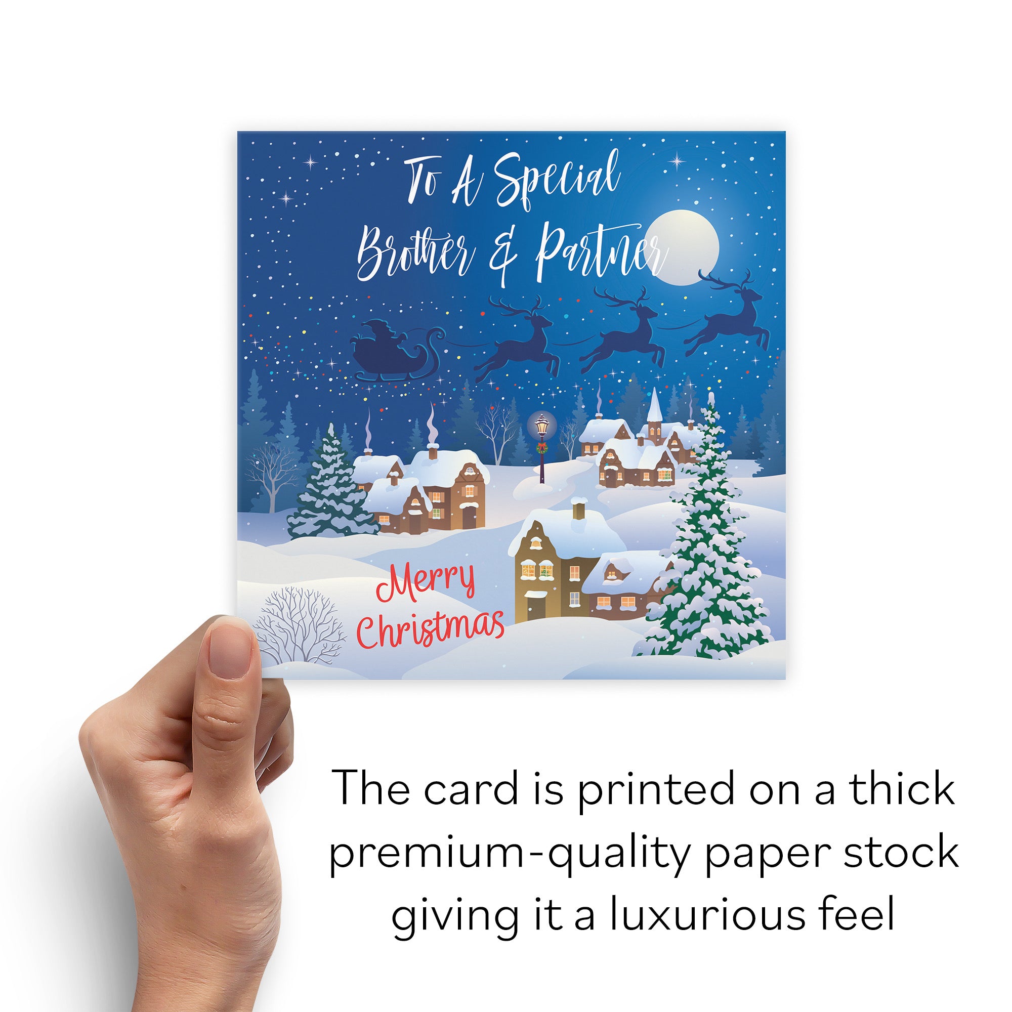 Brother And Partner Winter Wonderland Christmas Card - Default Title (B09K7TYHB7)