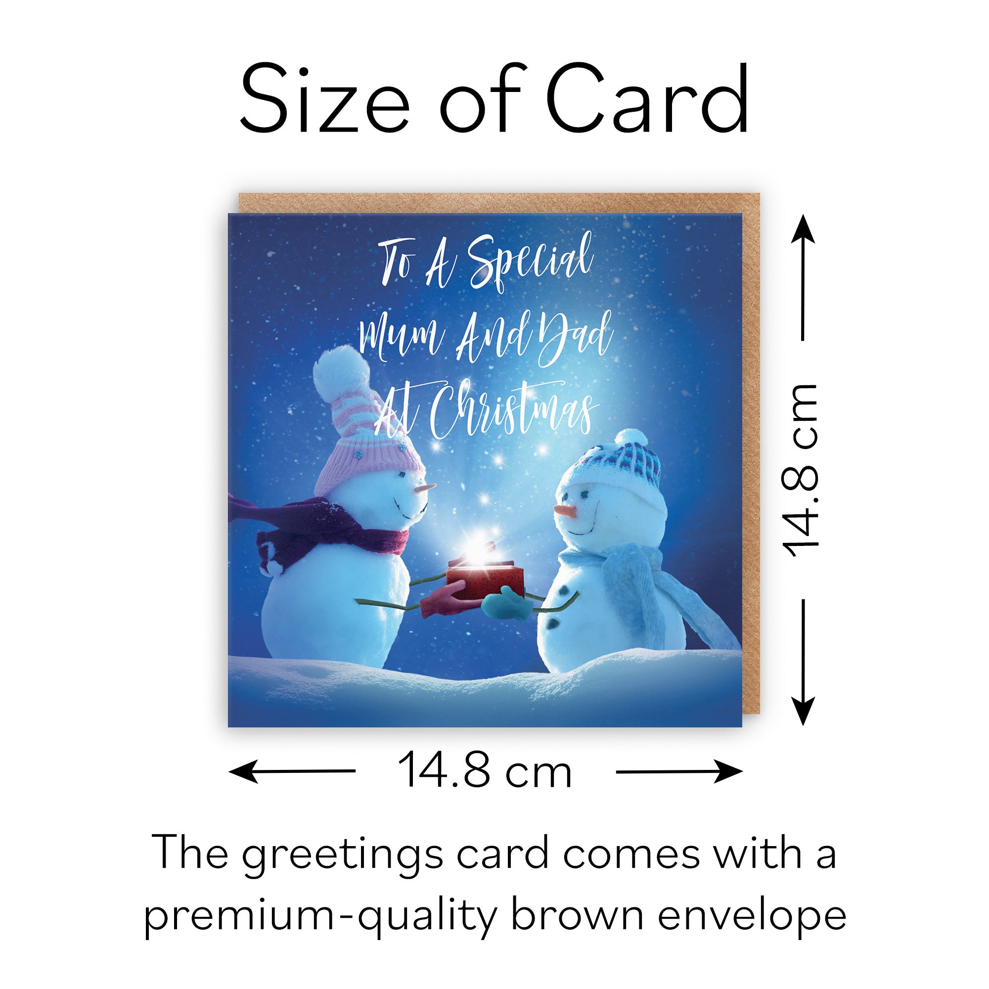 Mum And Dad Starry Night Christmas Card - Default Title (B09K7VN46K)