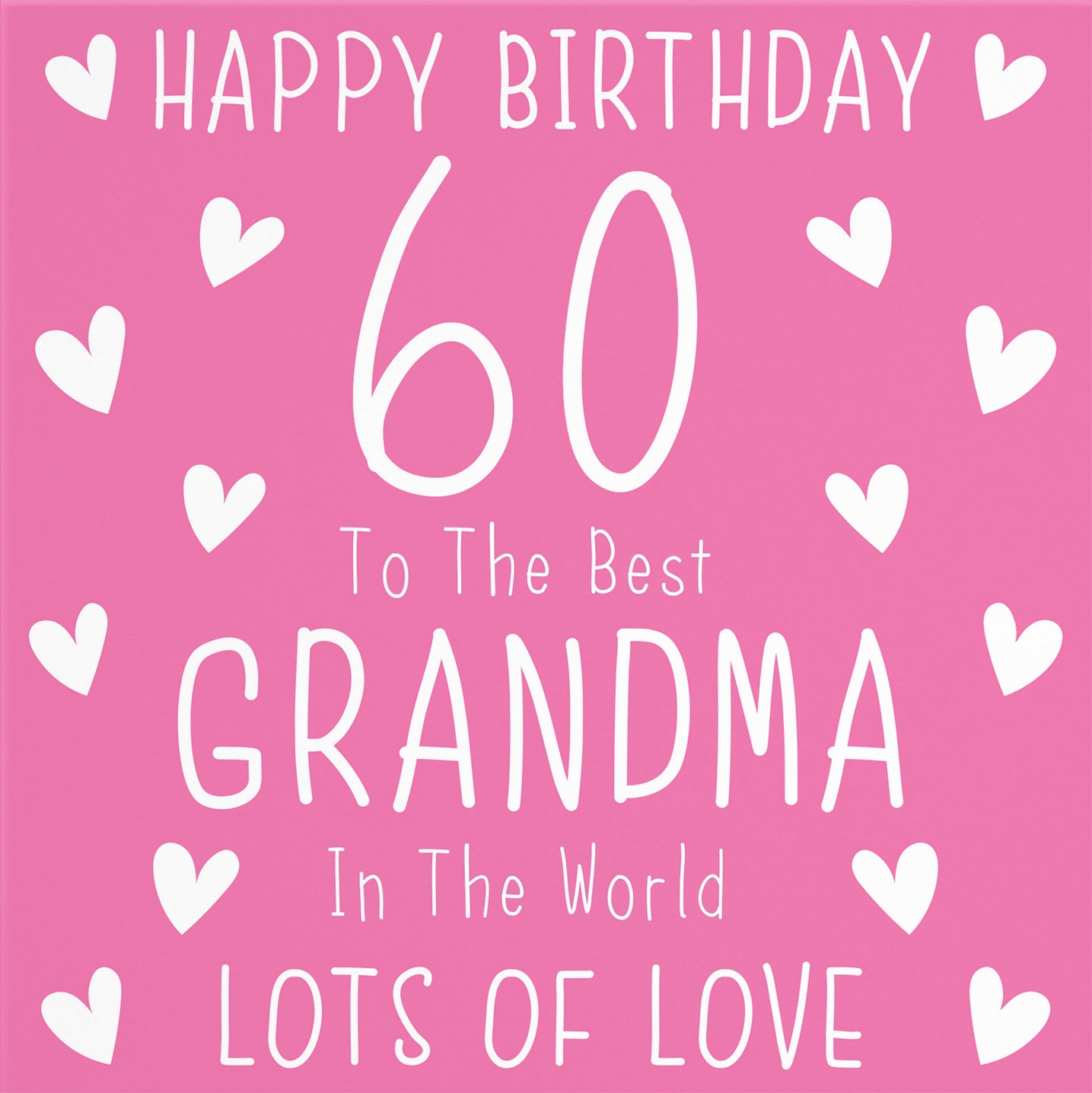 60th Grandma Birthday Card Iconic - Default Title (B09Q777V4C)