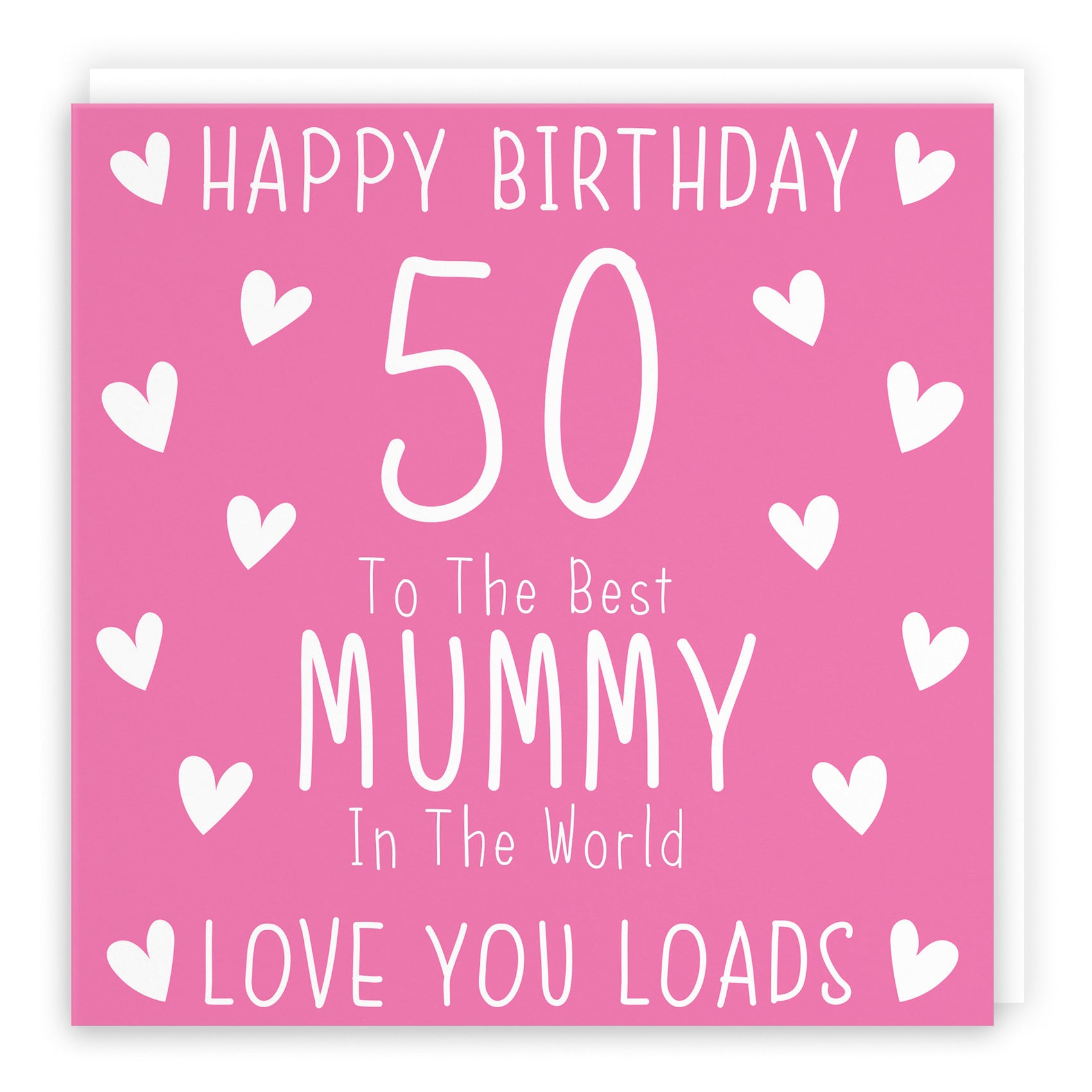 50th Mummy Birthday Card Iconic - Default Title (B09Q77ZLR9)
