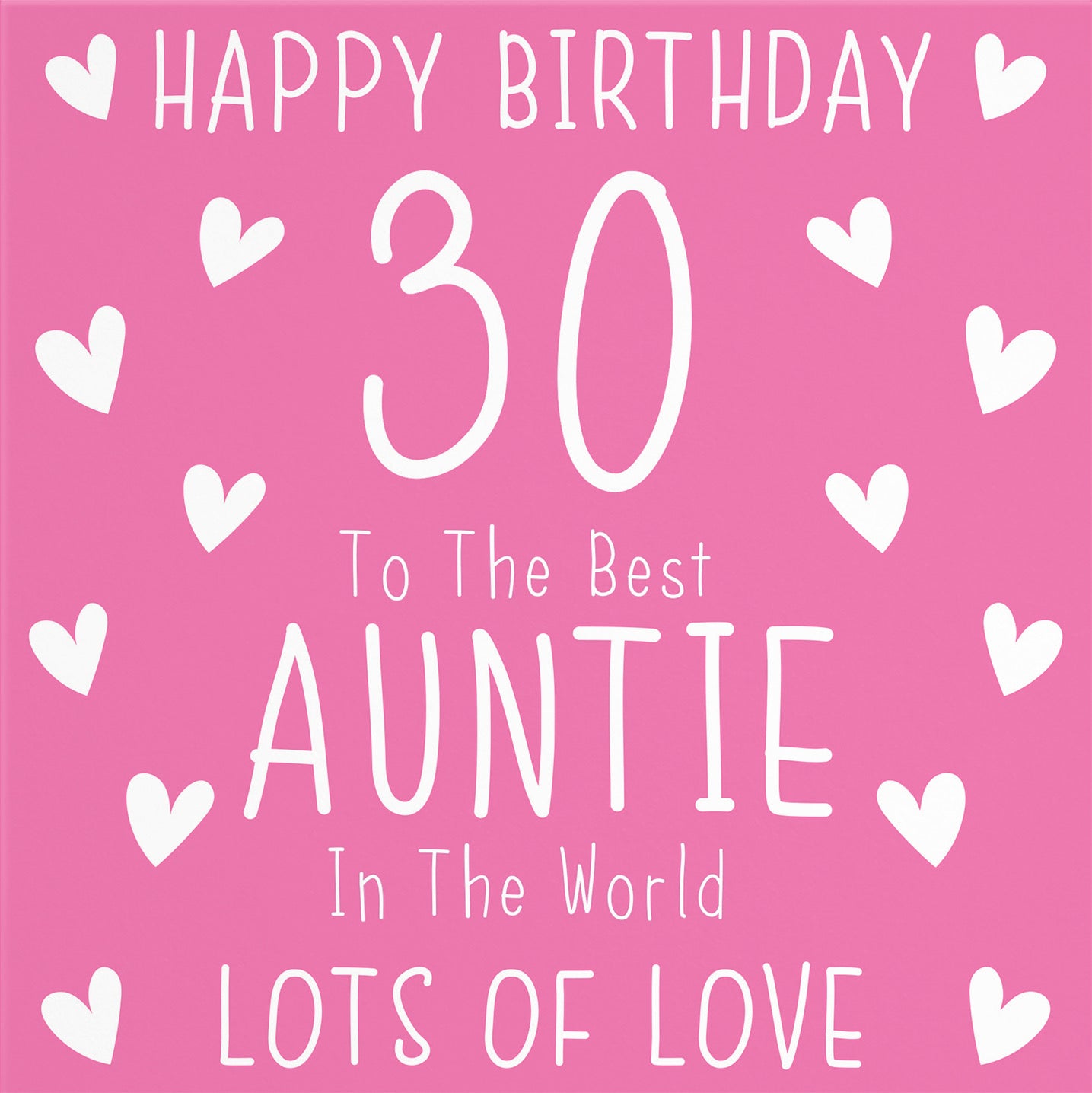 30th Auntie Birthday Card Iconic - Default Title (B09Q7BV5WN)