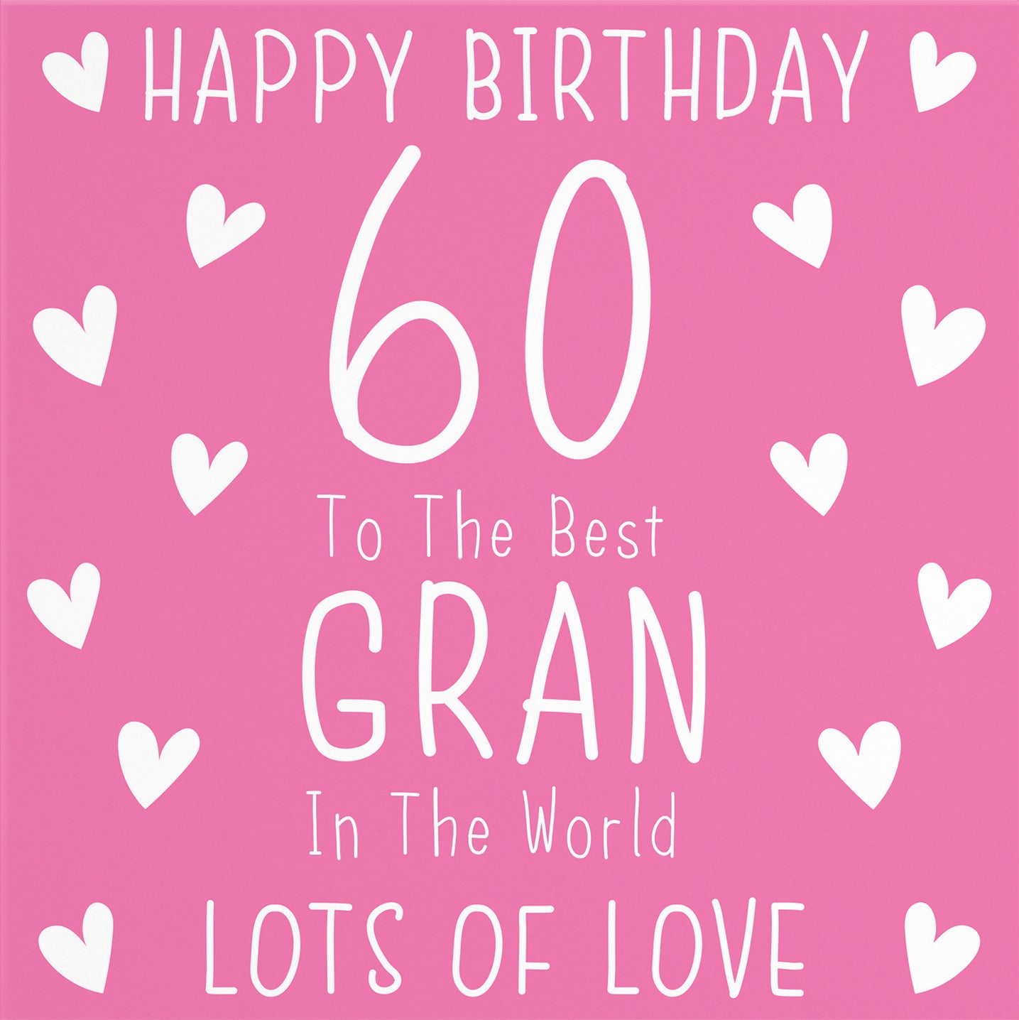 60th Gran Birthday Card Iconic - Default Title (B09Q7C1QHJ)