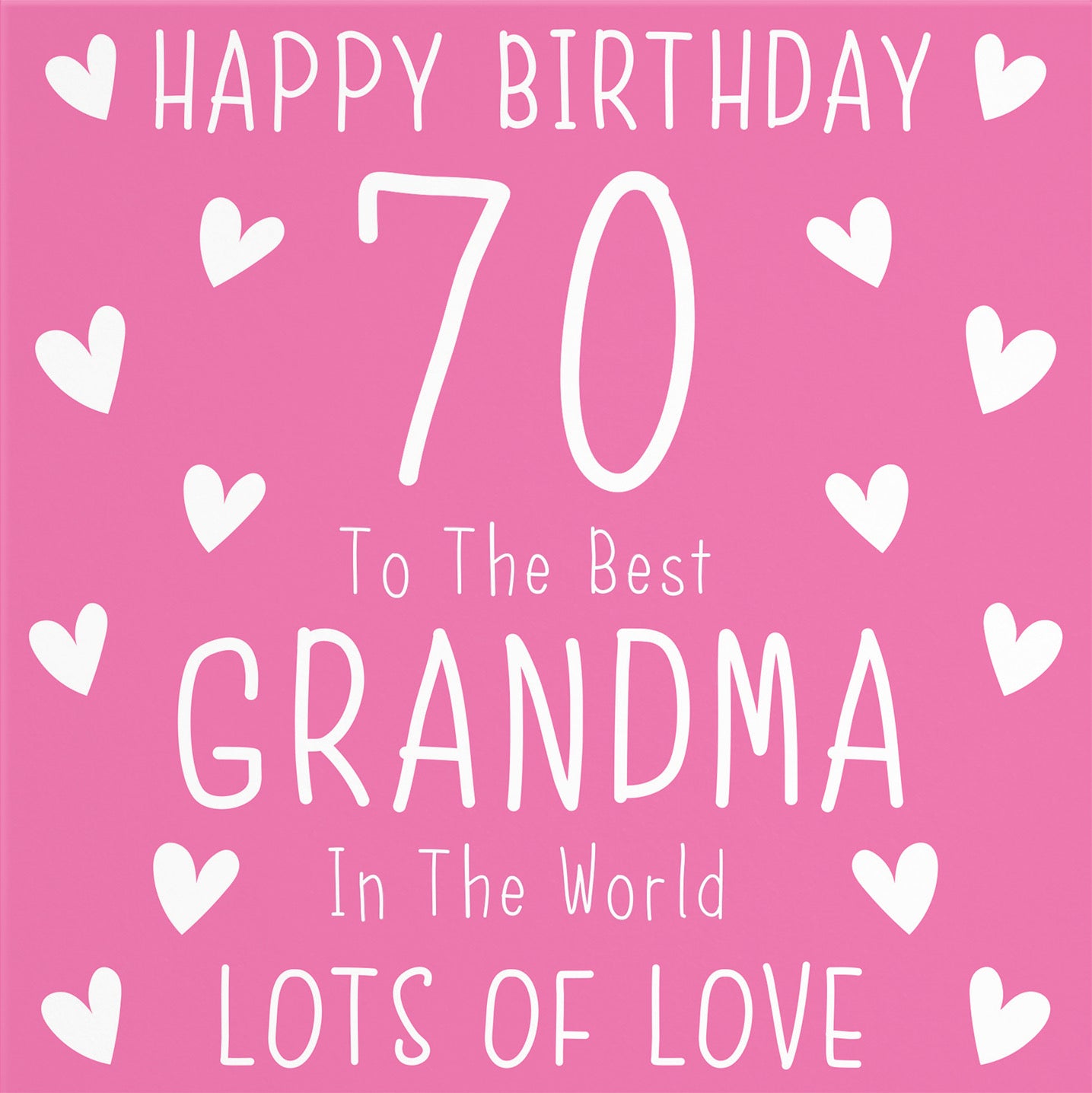 70th Grandma Birthday Card Iconic - Default Title (B09Q7DPWPF)